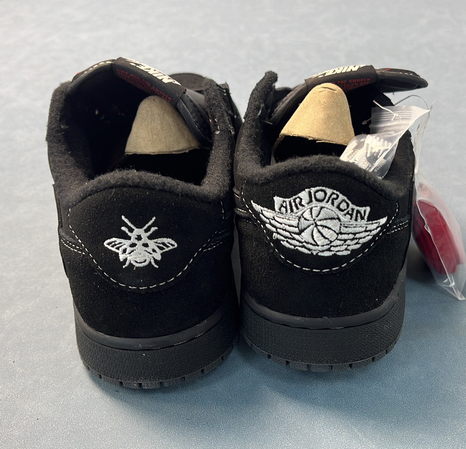 Nike Air Jordan 1 Low Sneakers - Black, White, Blue and Brown