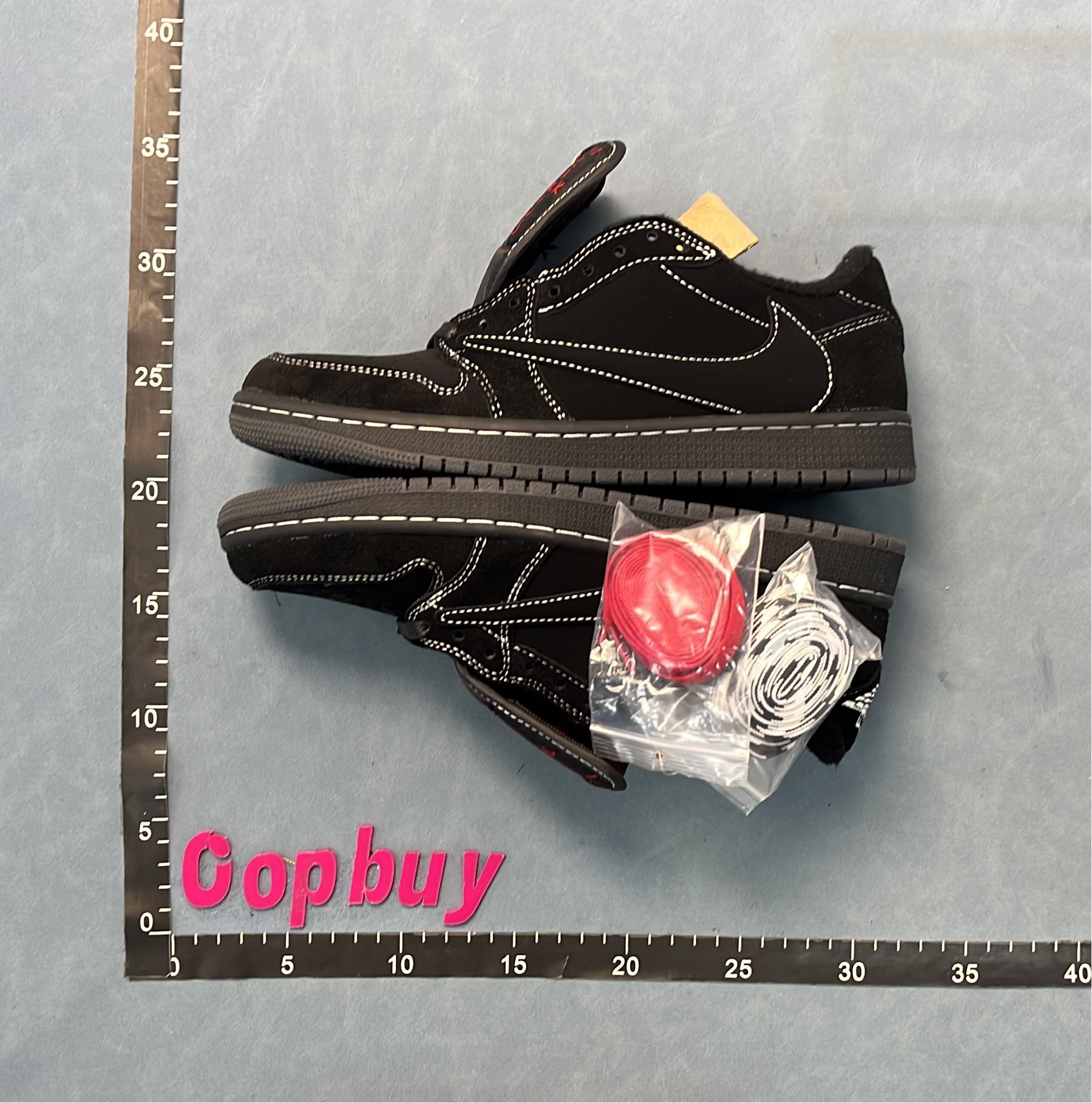 Nike Air Jordan 1 Low Sneakers - Black, White, Blue and Brown