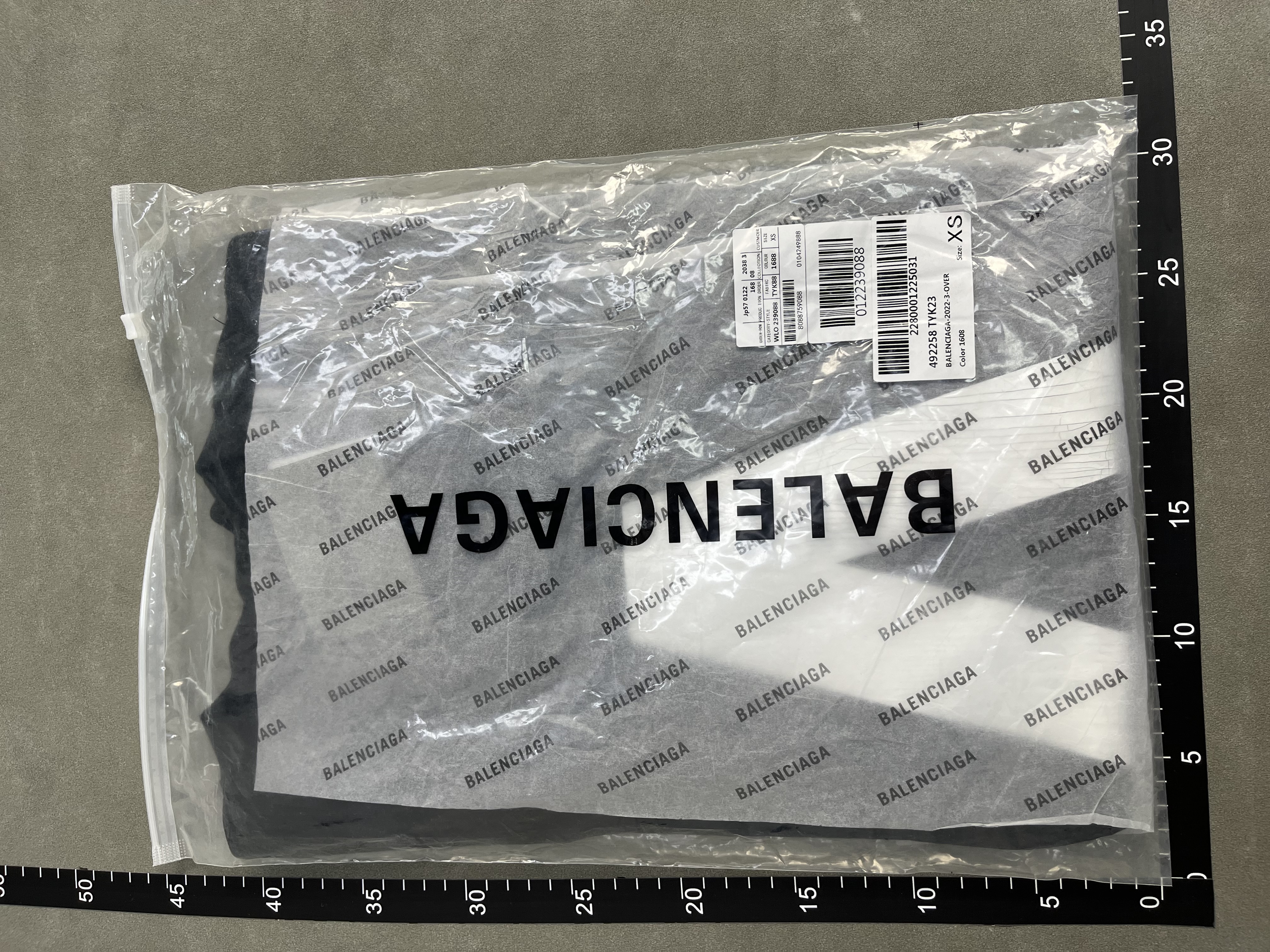 Gray Long Sleeve T-Shirt with Red Logo