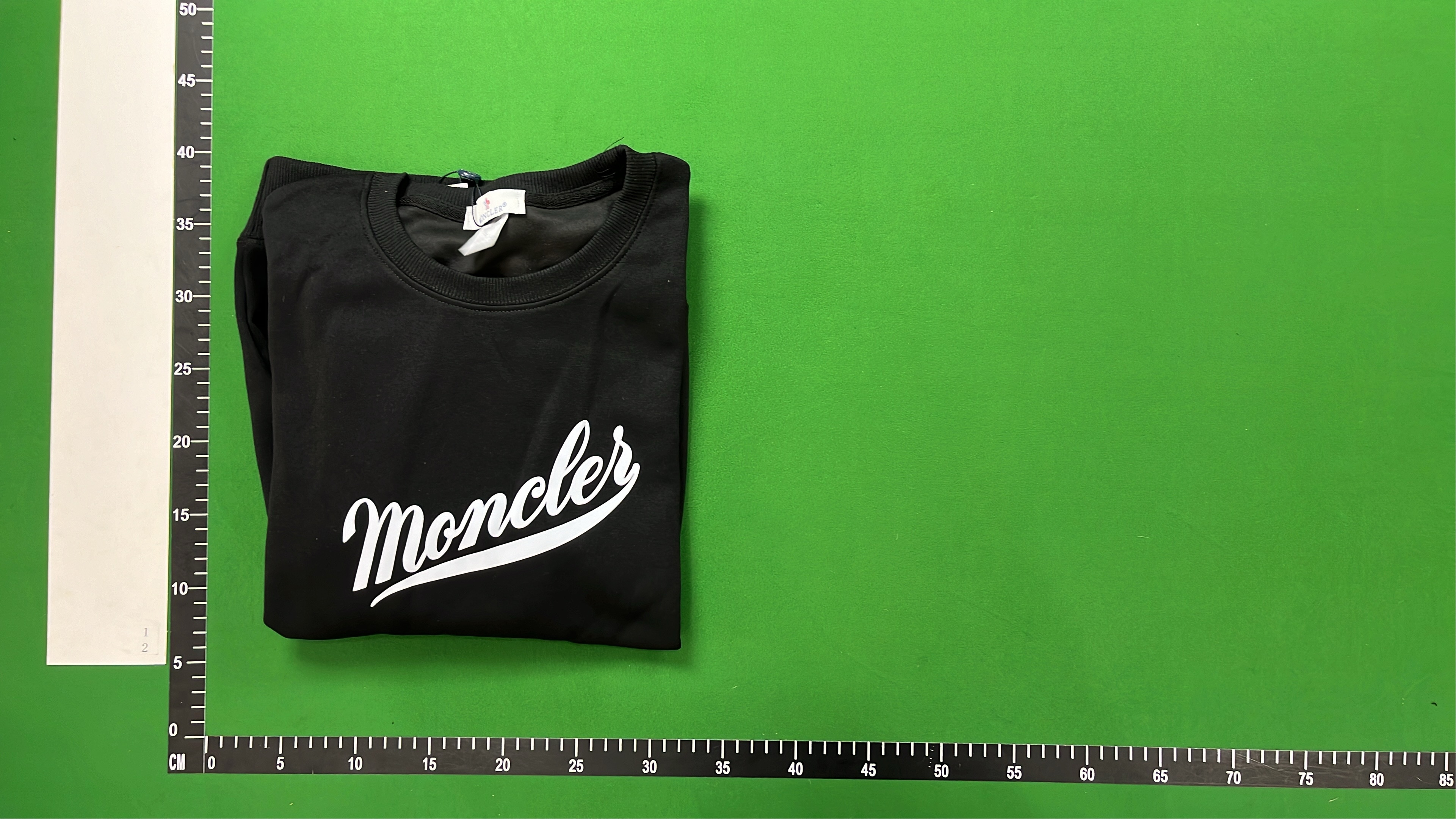 Moncler Logo Sweatshirt Men's Crewneck Black White