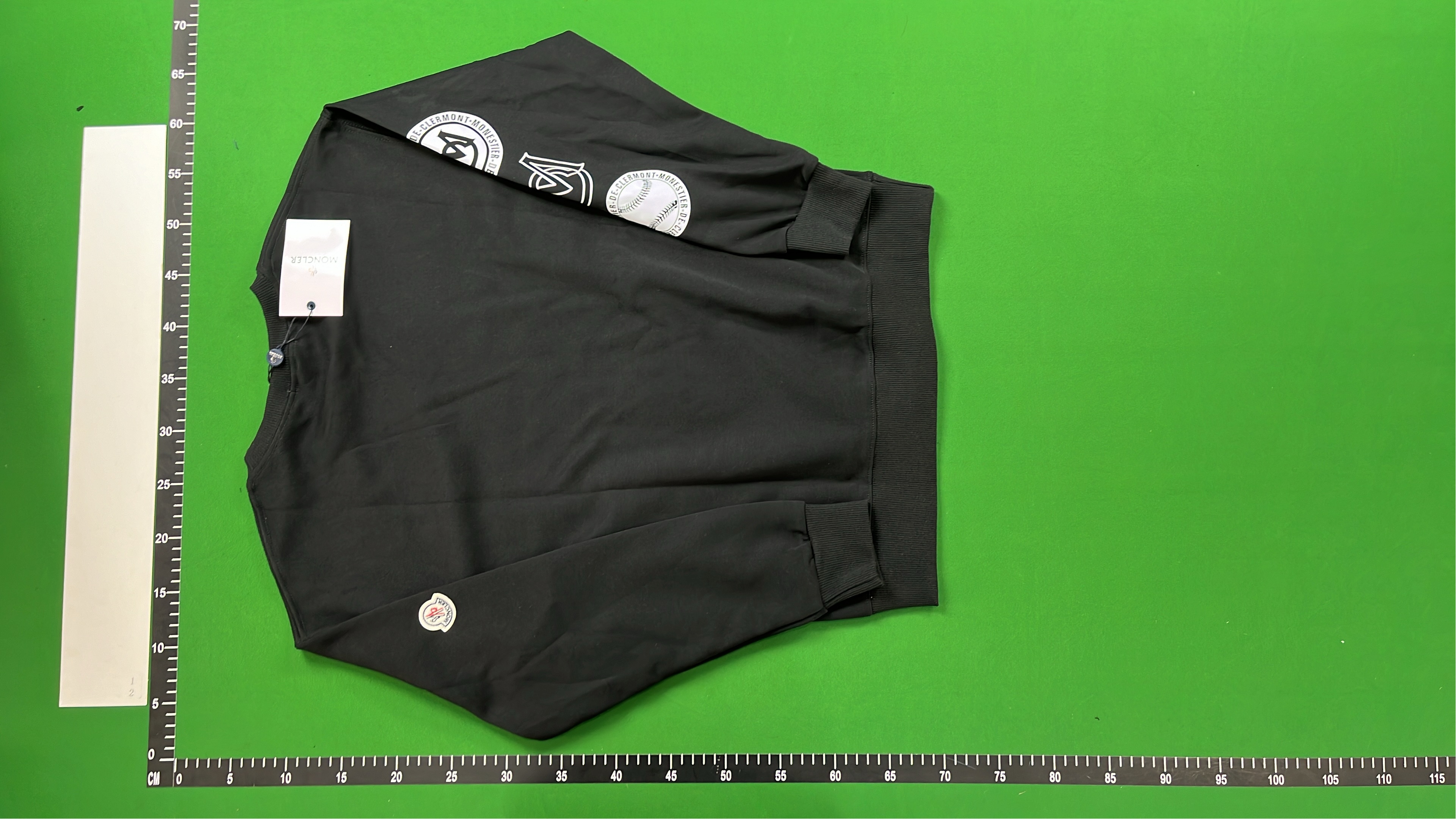 Moncler Logo Sweatshirt Men's Crewneck Black White