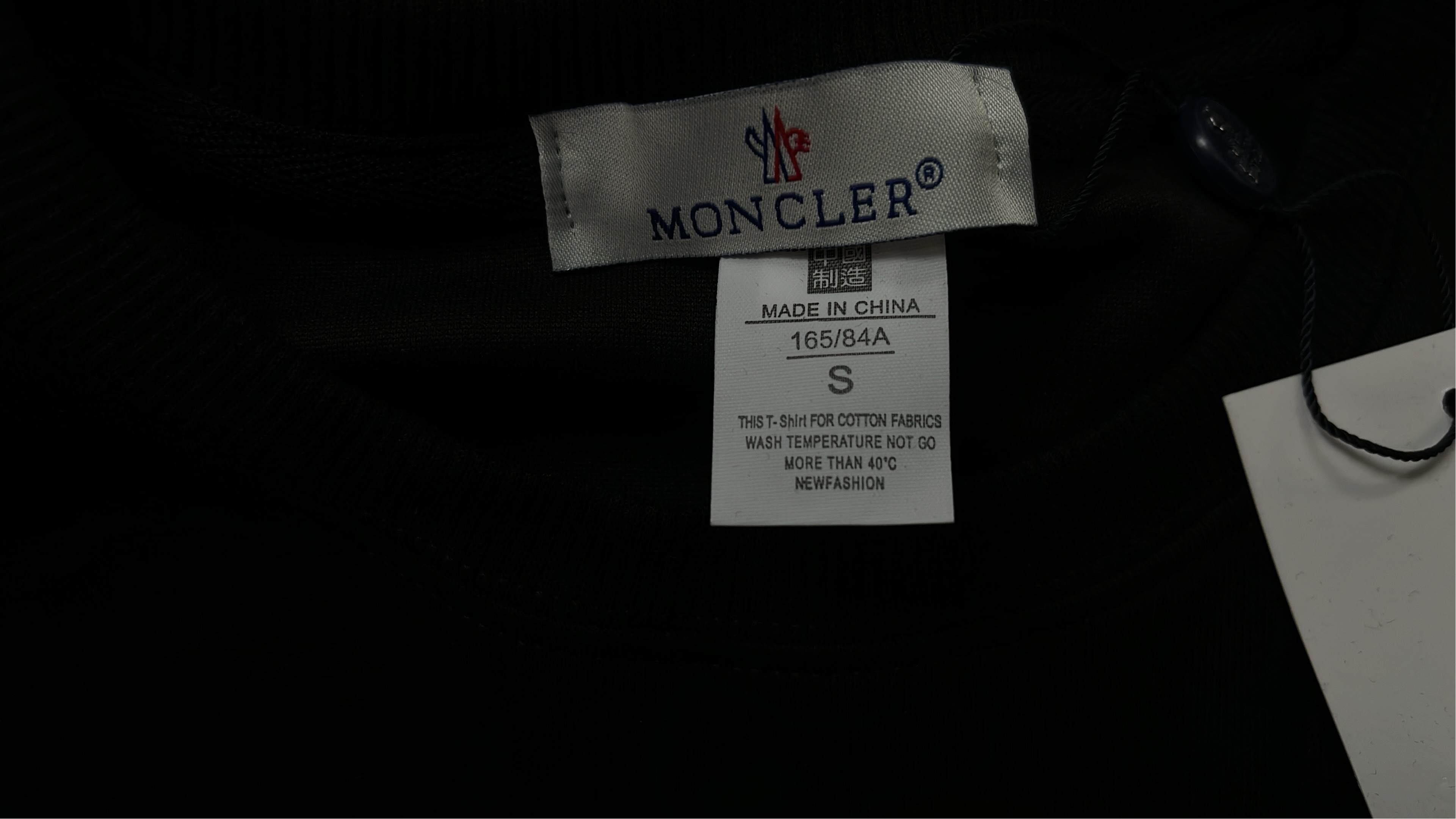 Moncler Logo Sweatshirt Men's Crewneck Black White