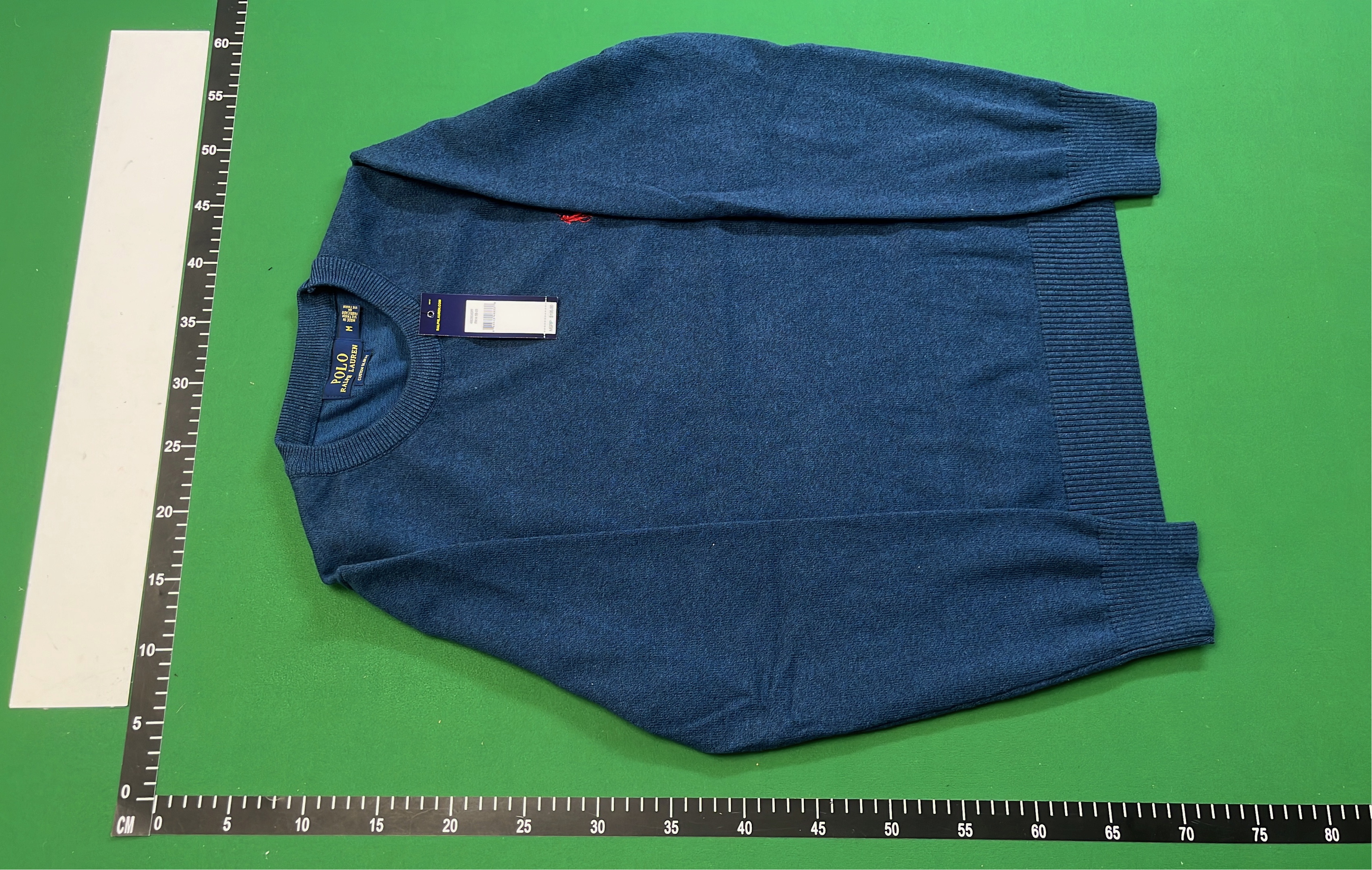Navy Blue Crewneck Knit Sweater for Women - Soft Wool Blend