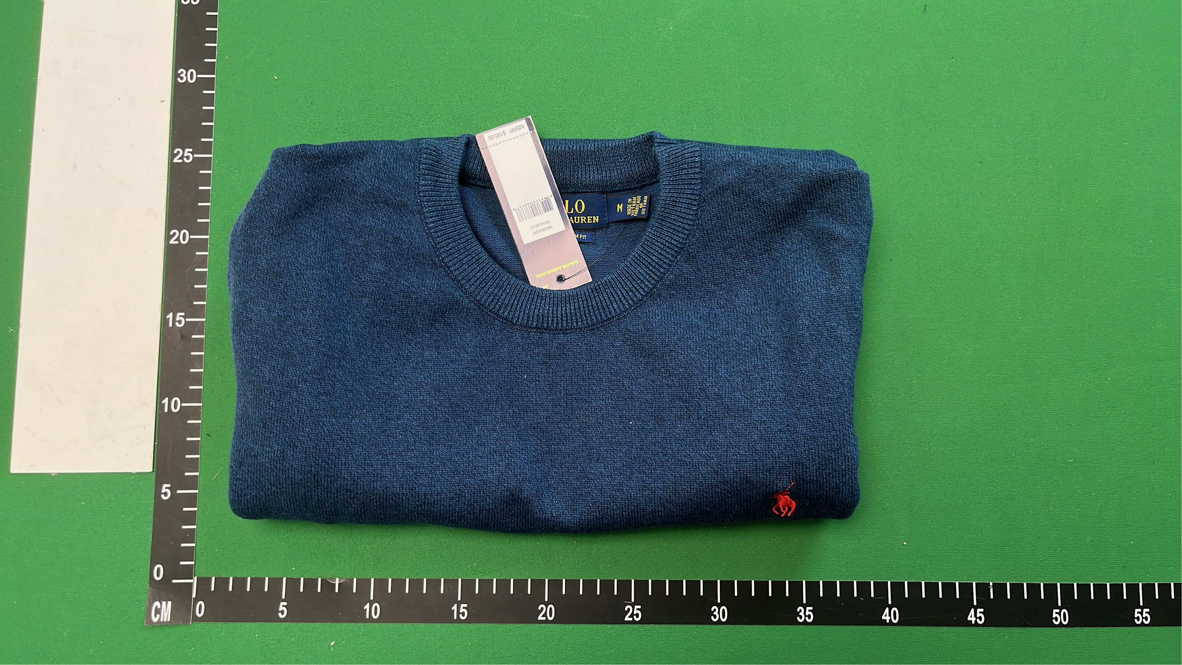 Navy Blue Crewneck Knit Sweater for Women - Soft Wool Blend