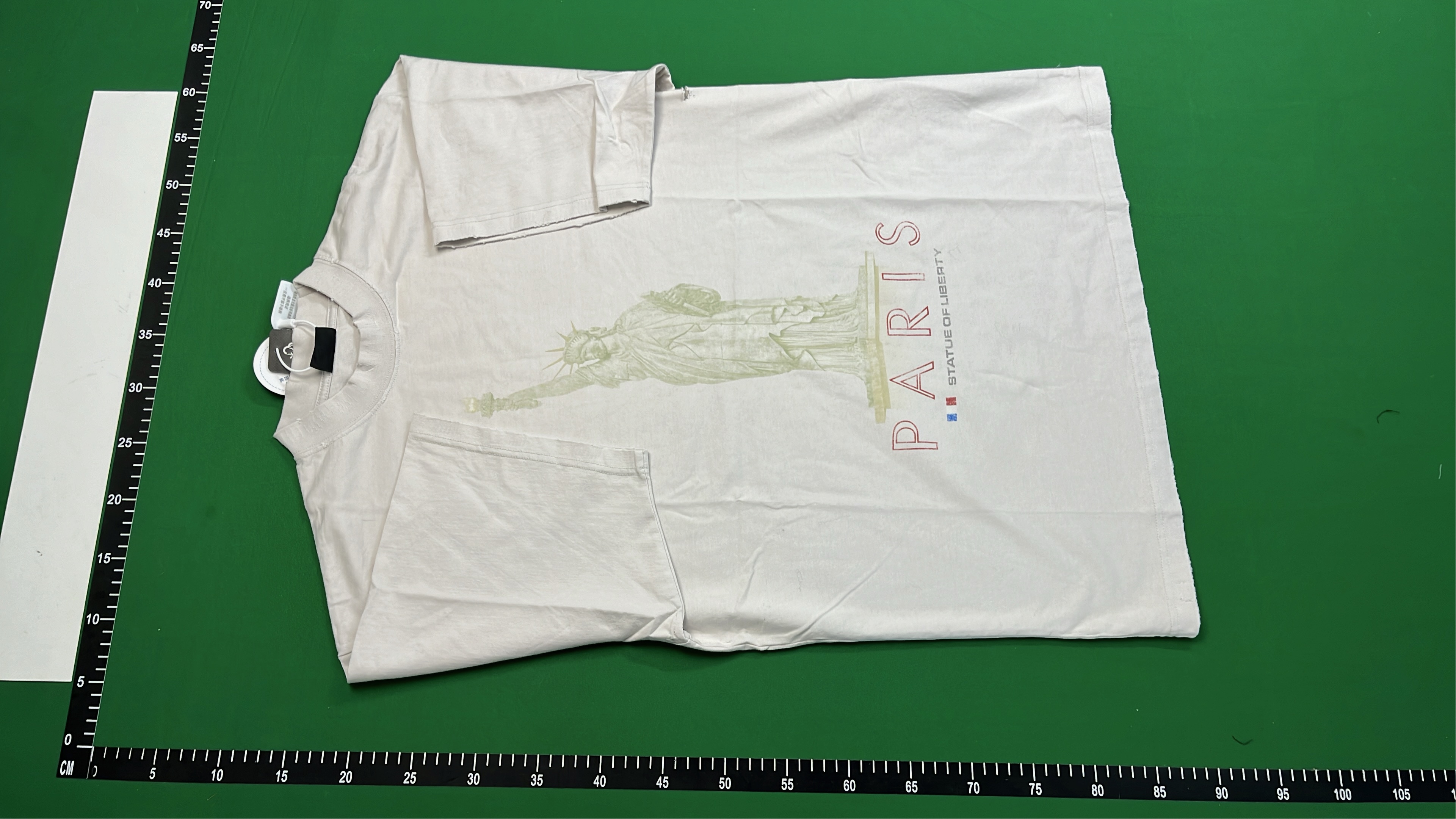 White Statue of Liberty Paris T-Shirt