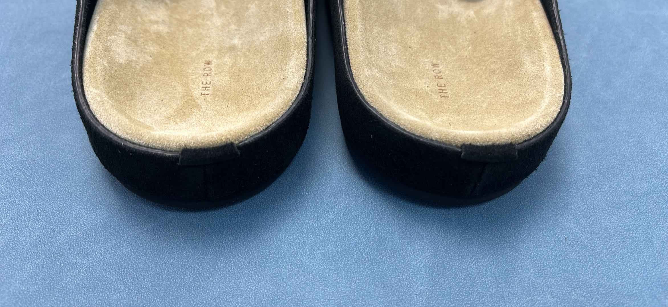 Olive Green Suede Slip-On Mules for Men