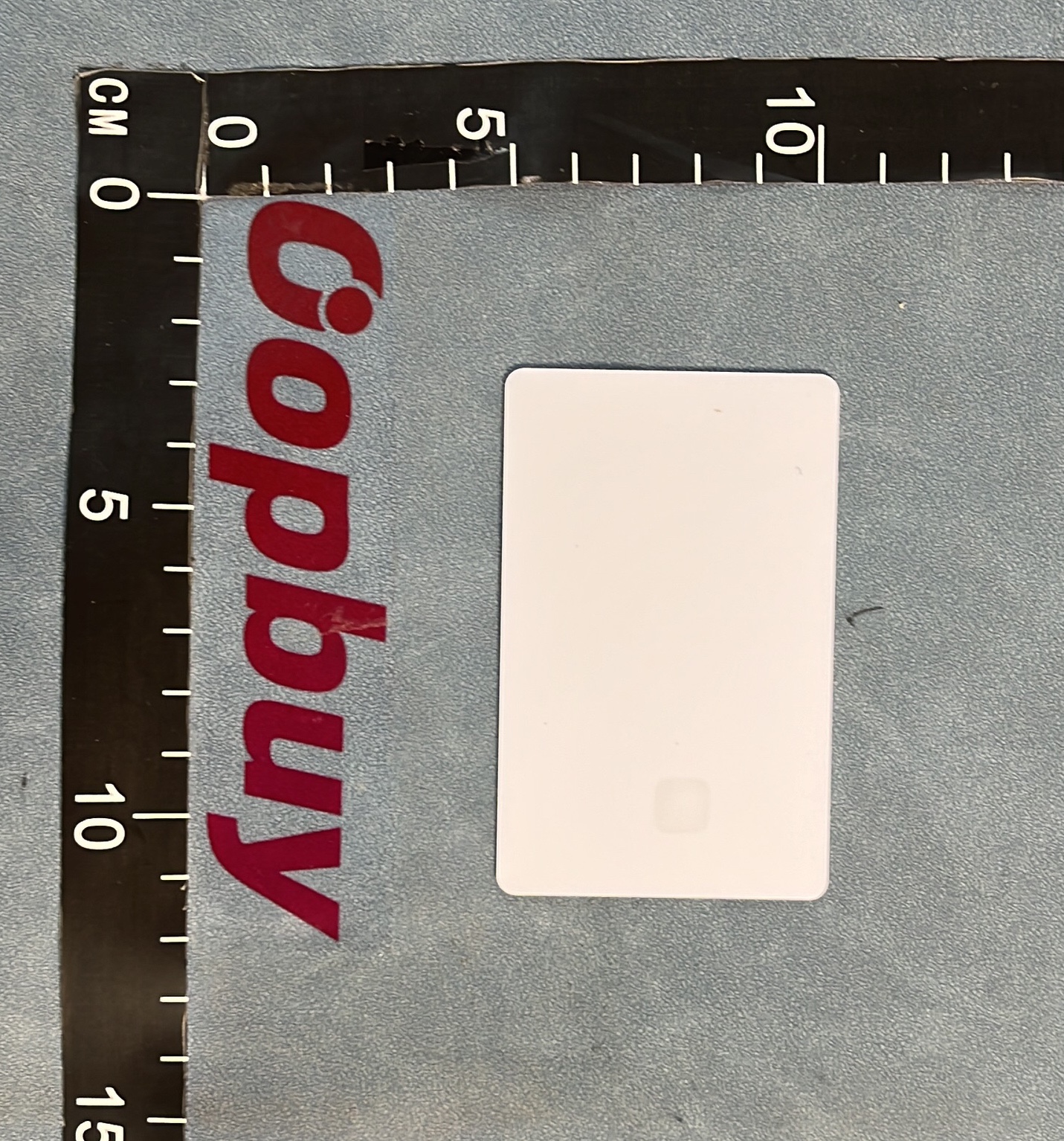 Smart Card with Chip and Handwritten Label