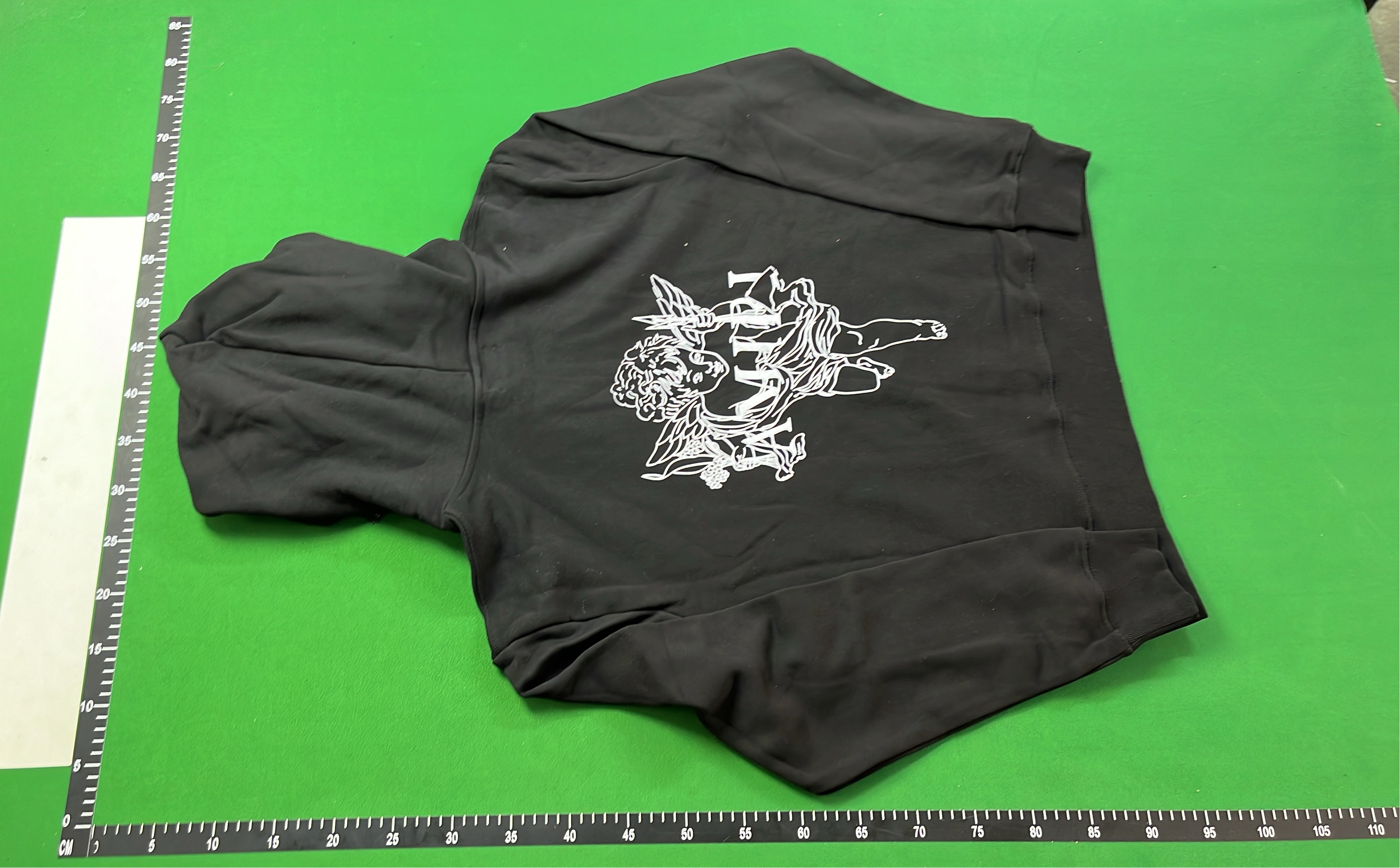 Black Hoodie with Graphic Design