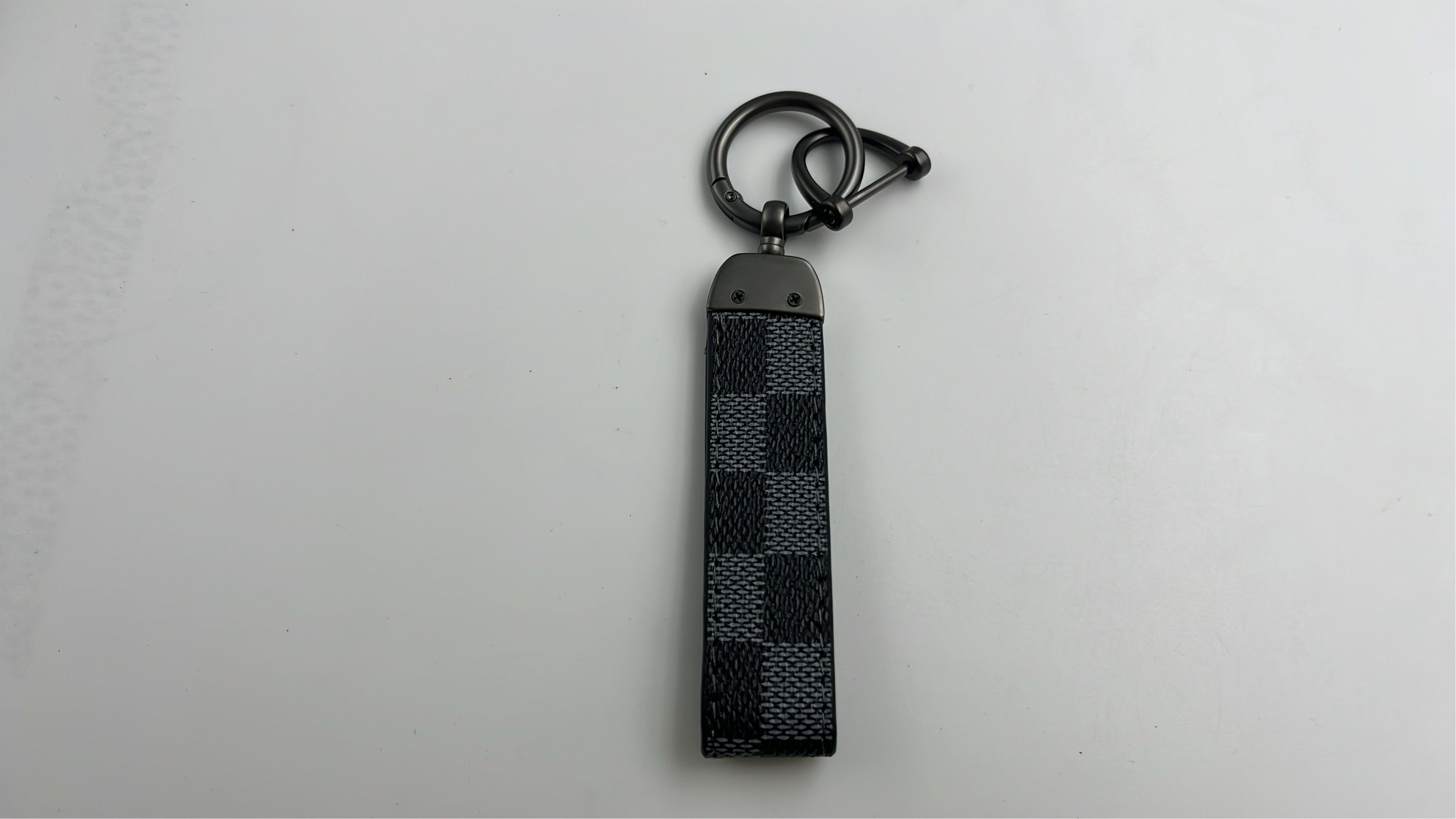 LV Monogram Bear Keychain with Leather Strap