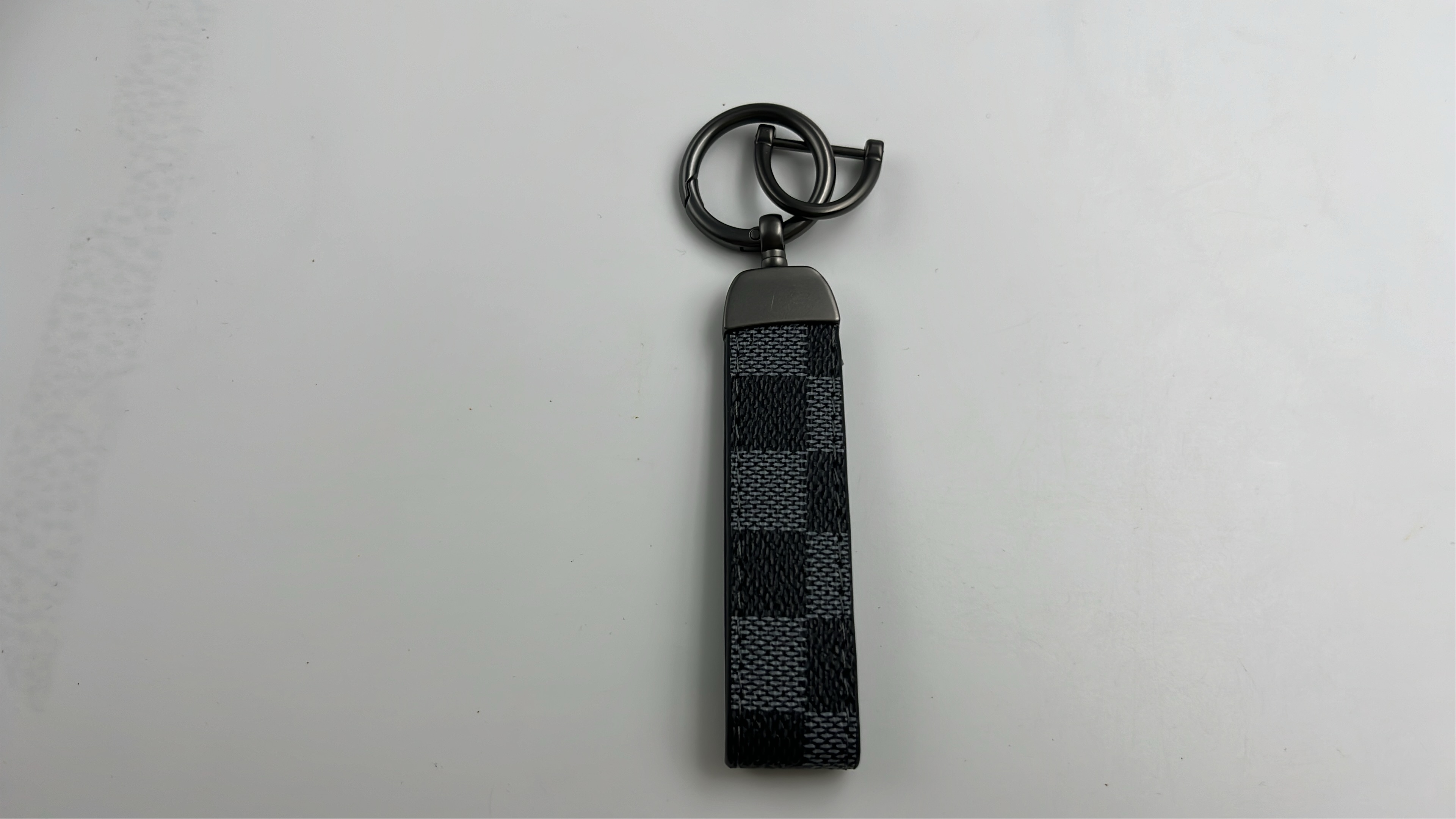 LV Monogram Bear Keychain with Leather Strap