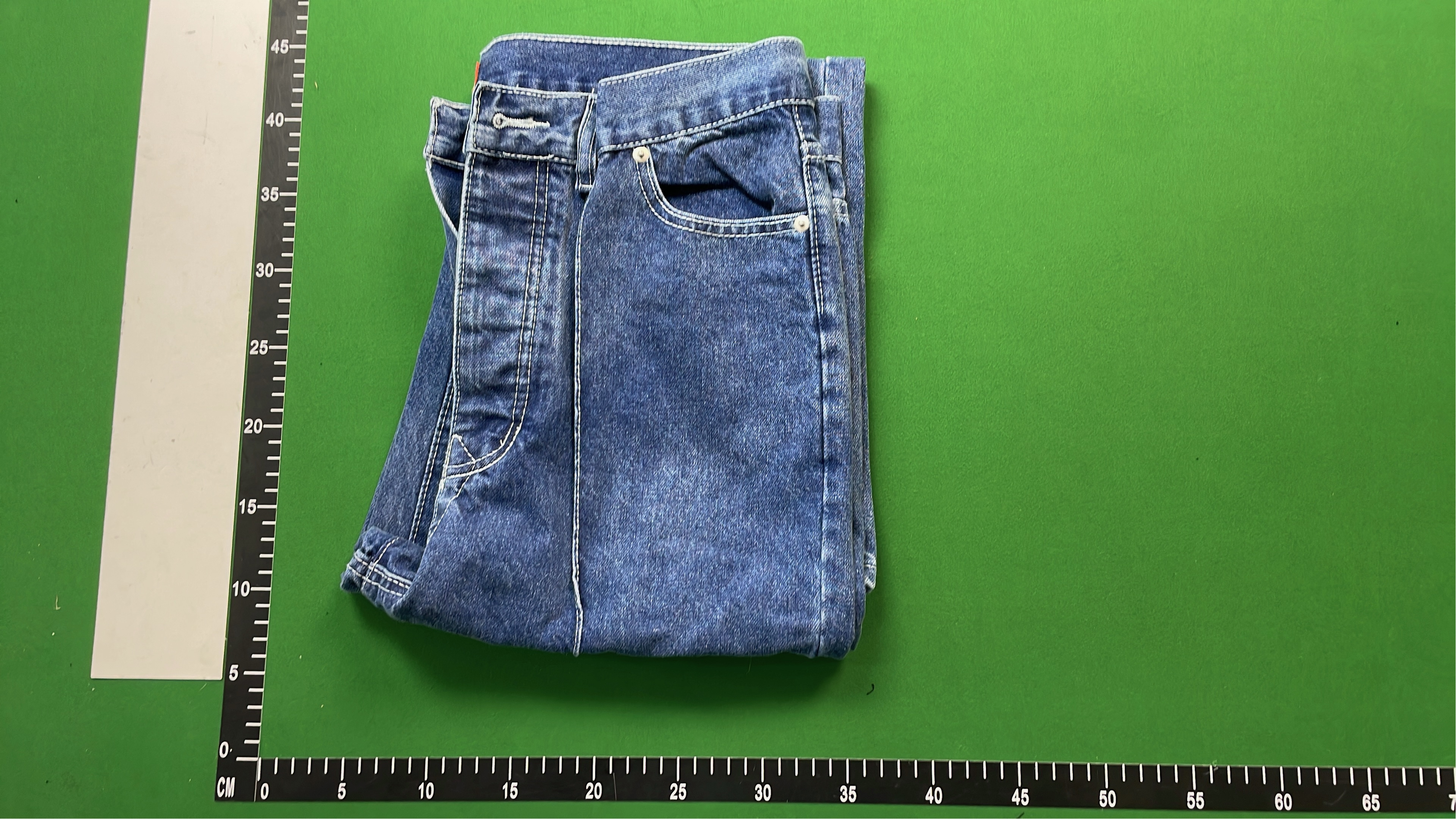 Beverage Denim Pants with Bold Logo Design
