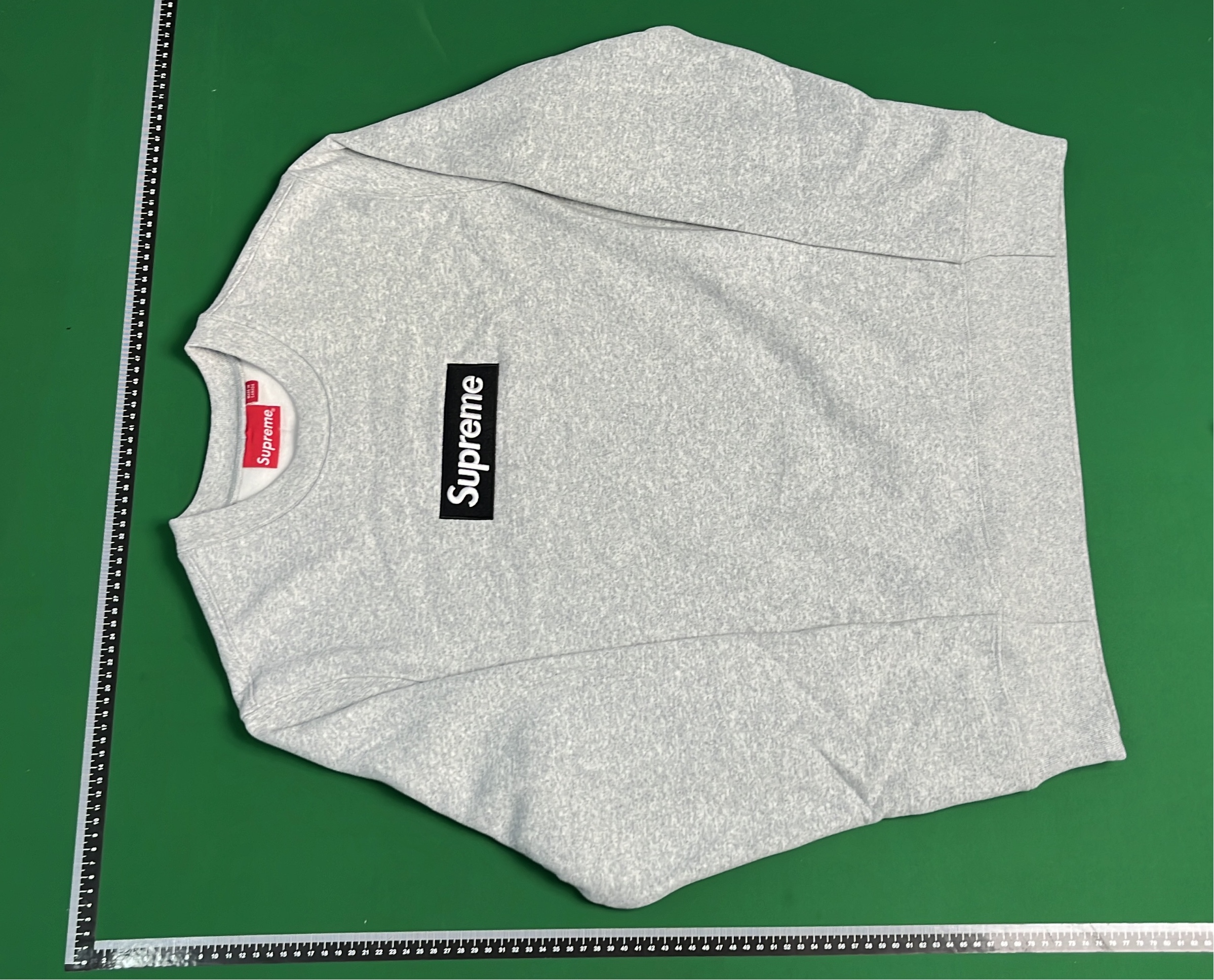 Supreme Plaid Box Logo Hoodie Grey