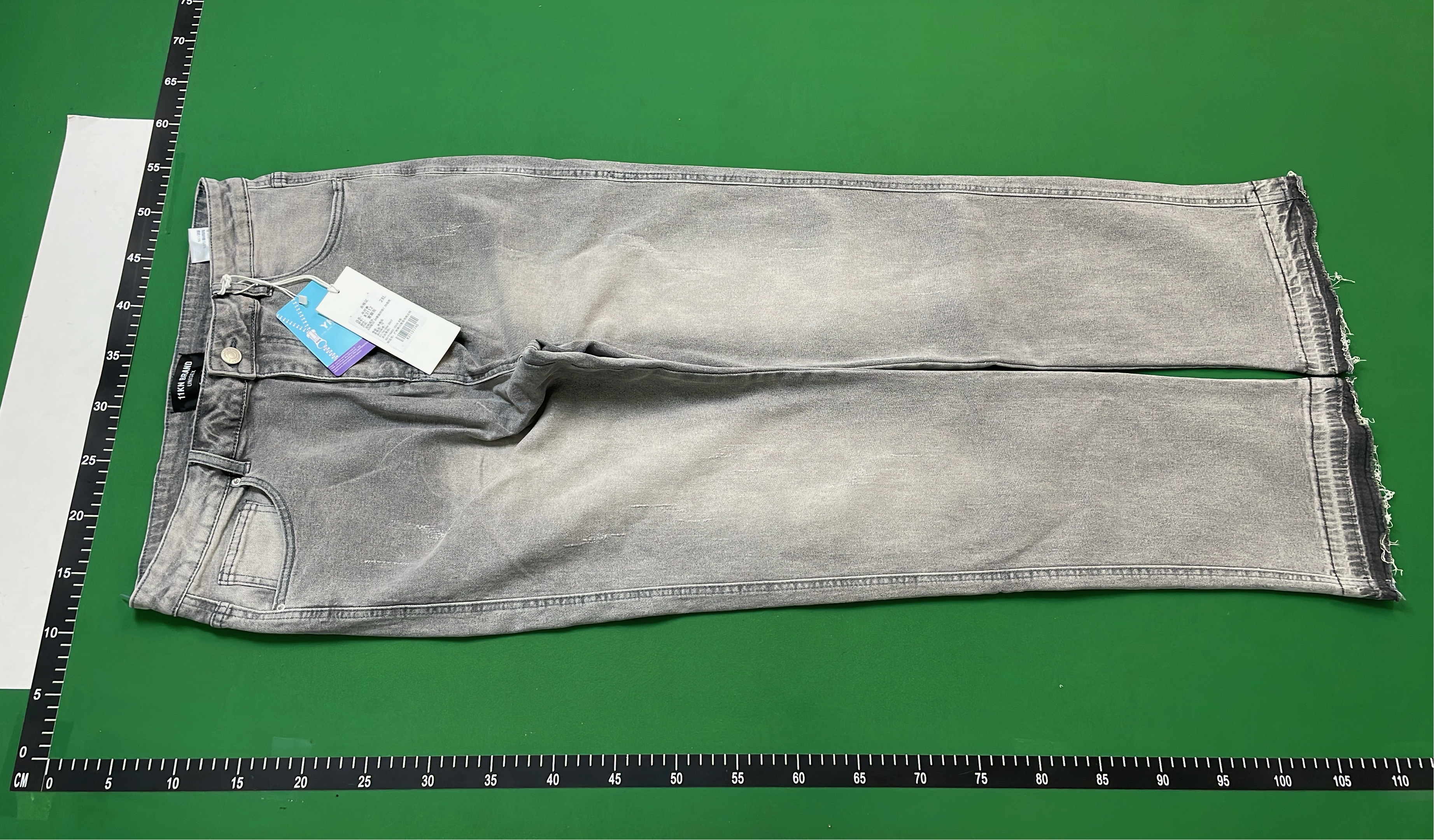 Light Gray Wide Leg Jeans for Men and Women