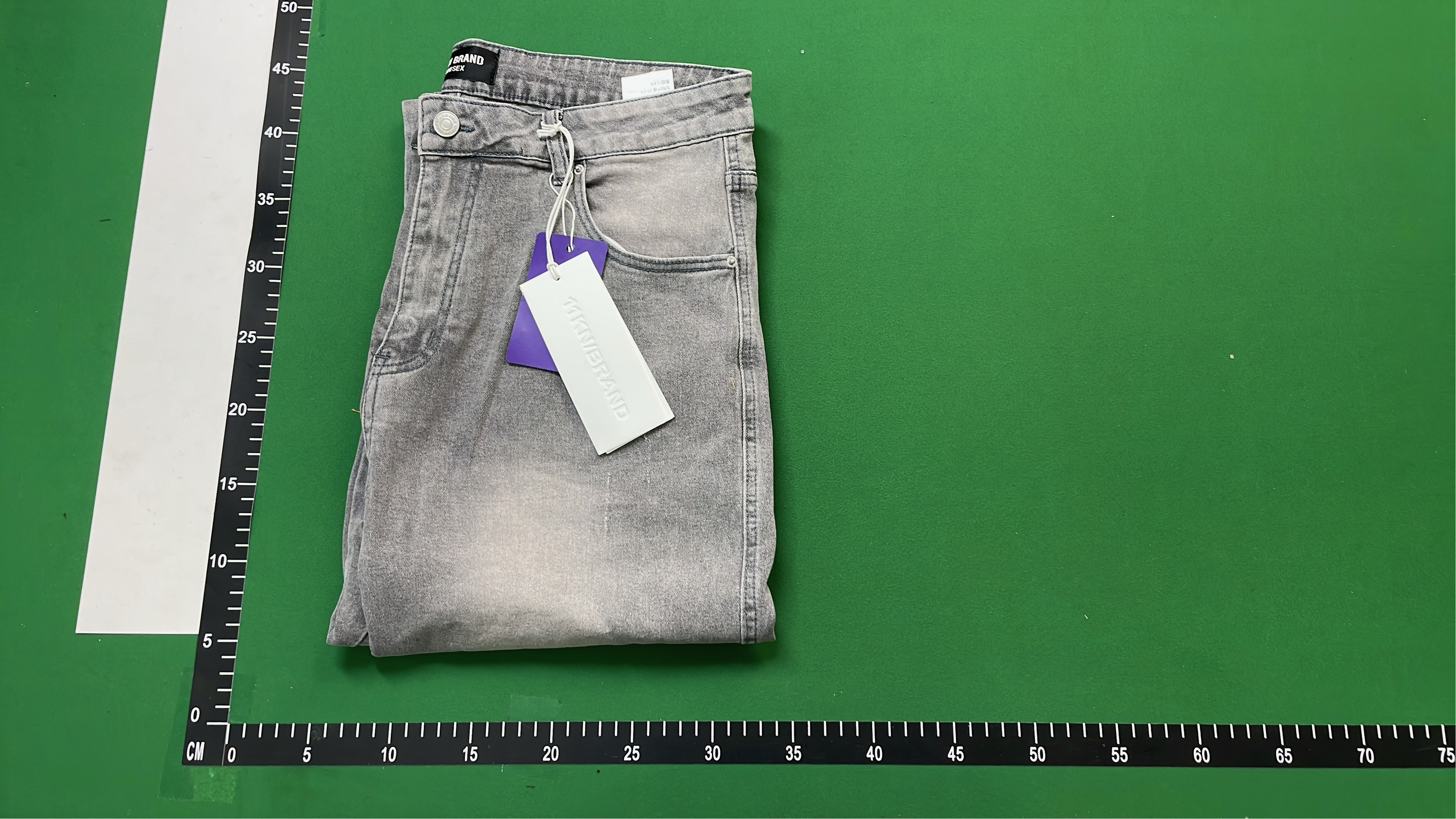 Light Gray Wide Leg Jeans for Men and Women