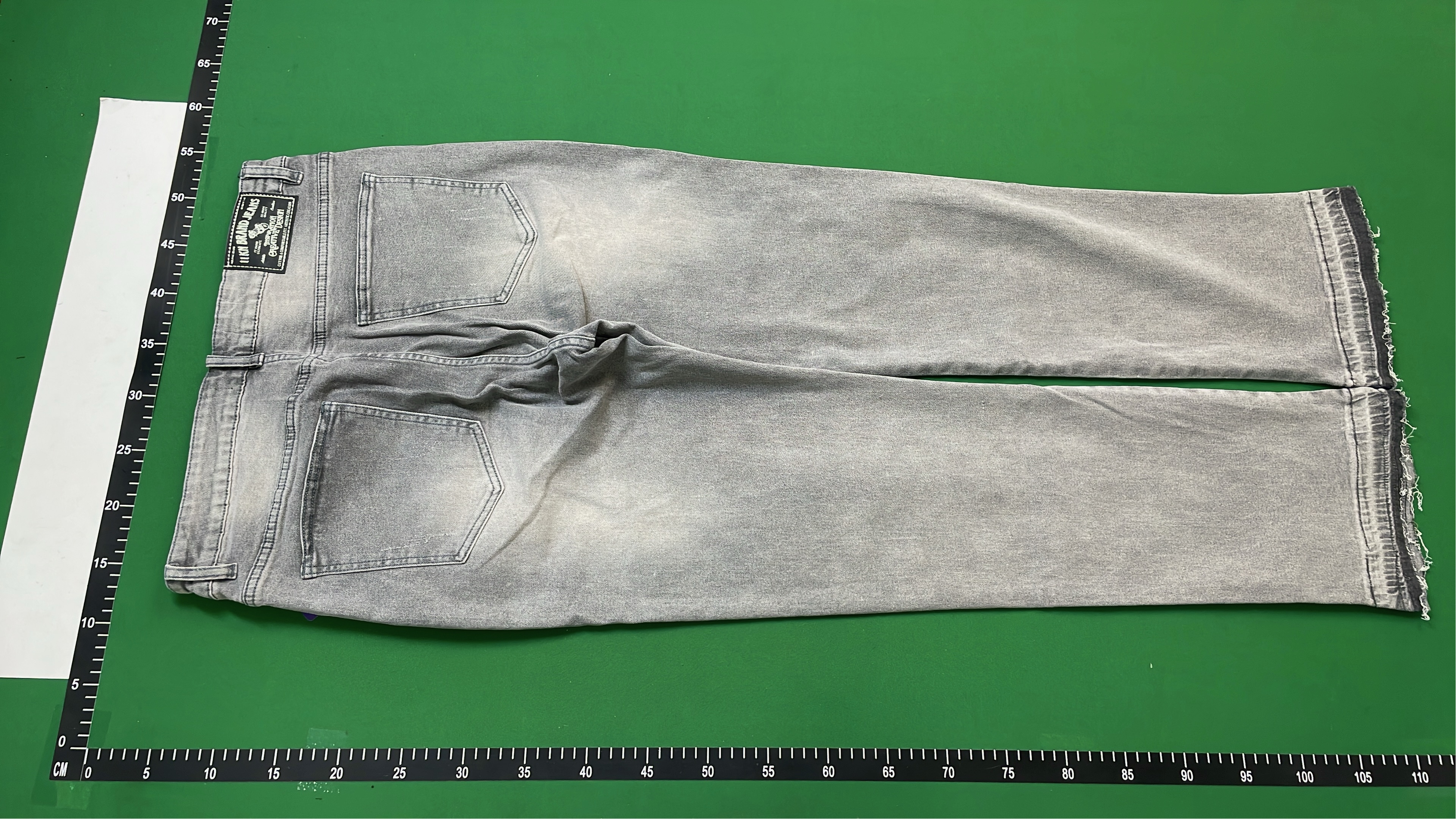 Light Gray Wide Leg Jeans for Men and Women