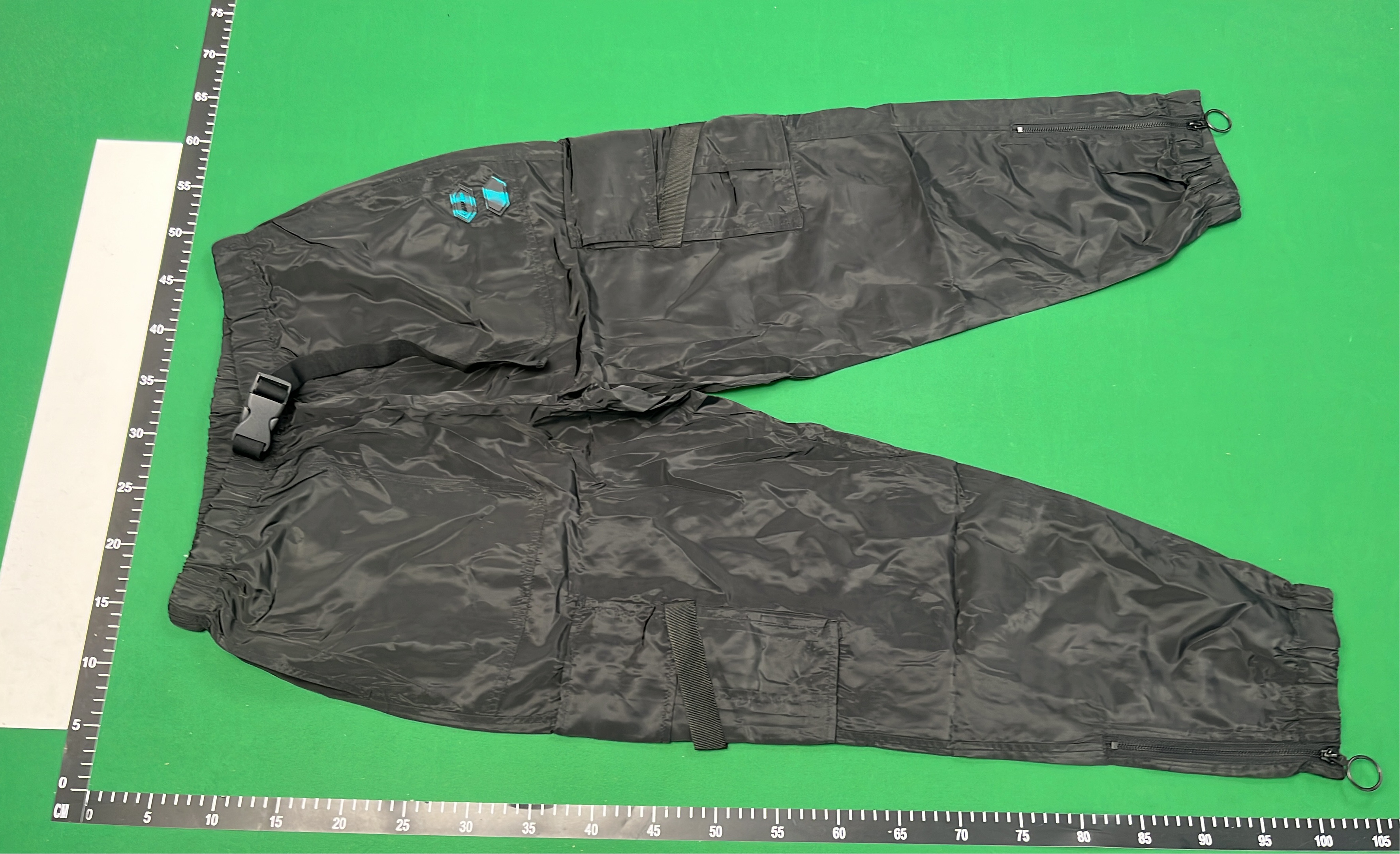 OFF-WHITE Black Cargo Pants with White Logo