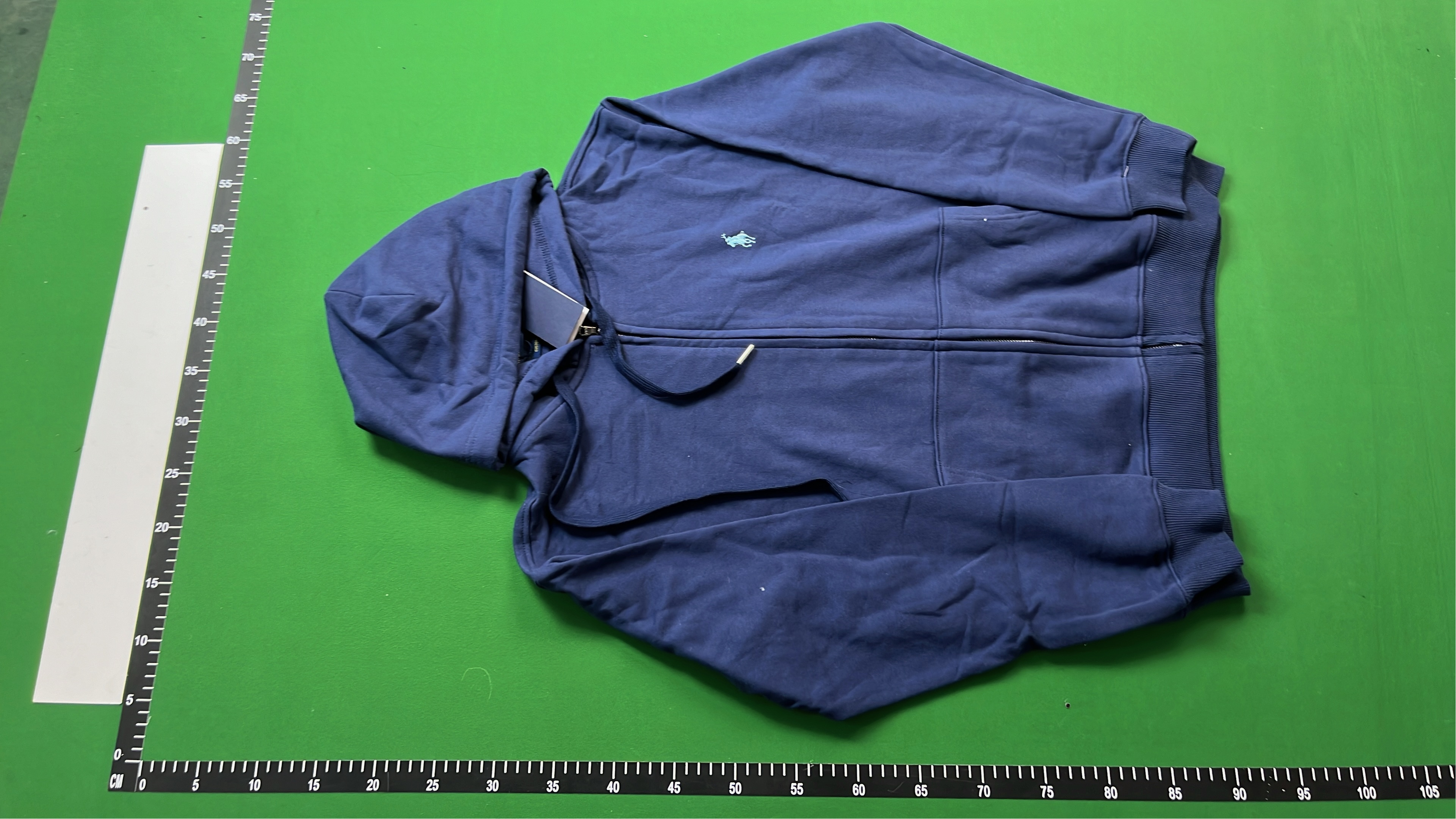 Grey Cotton Jogger Pants with Pony Logo