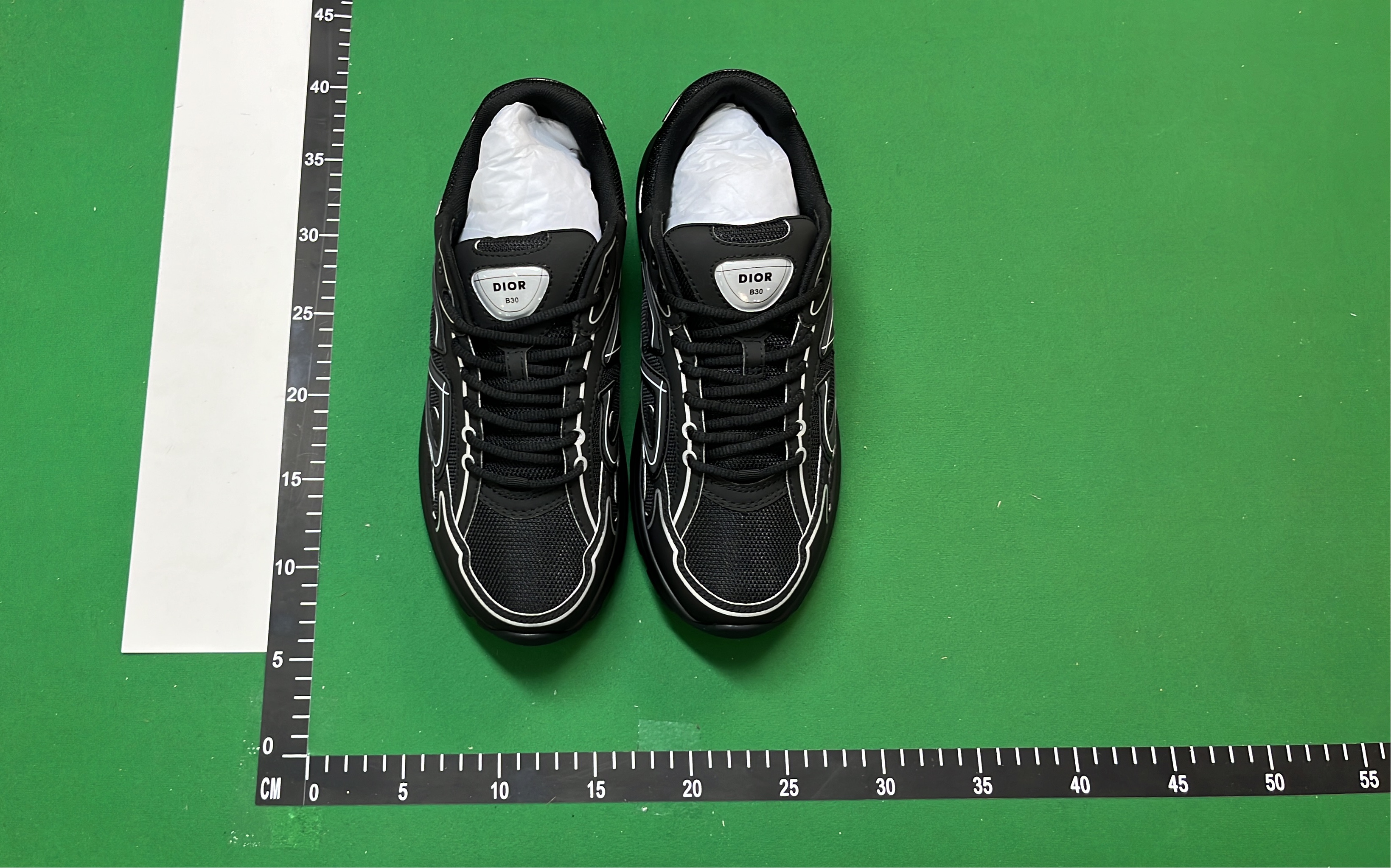 Dior Black and White Outline Sneakers