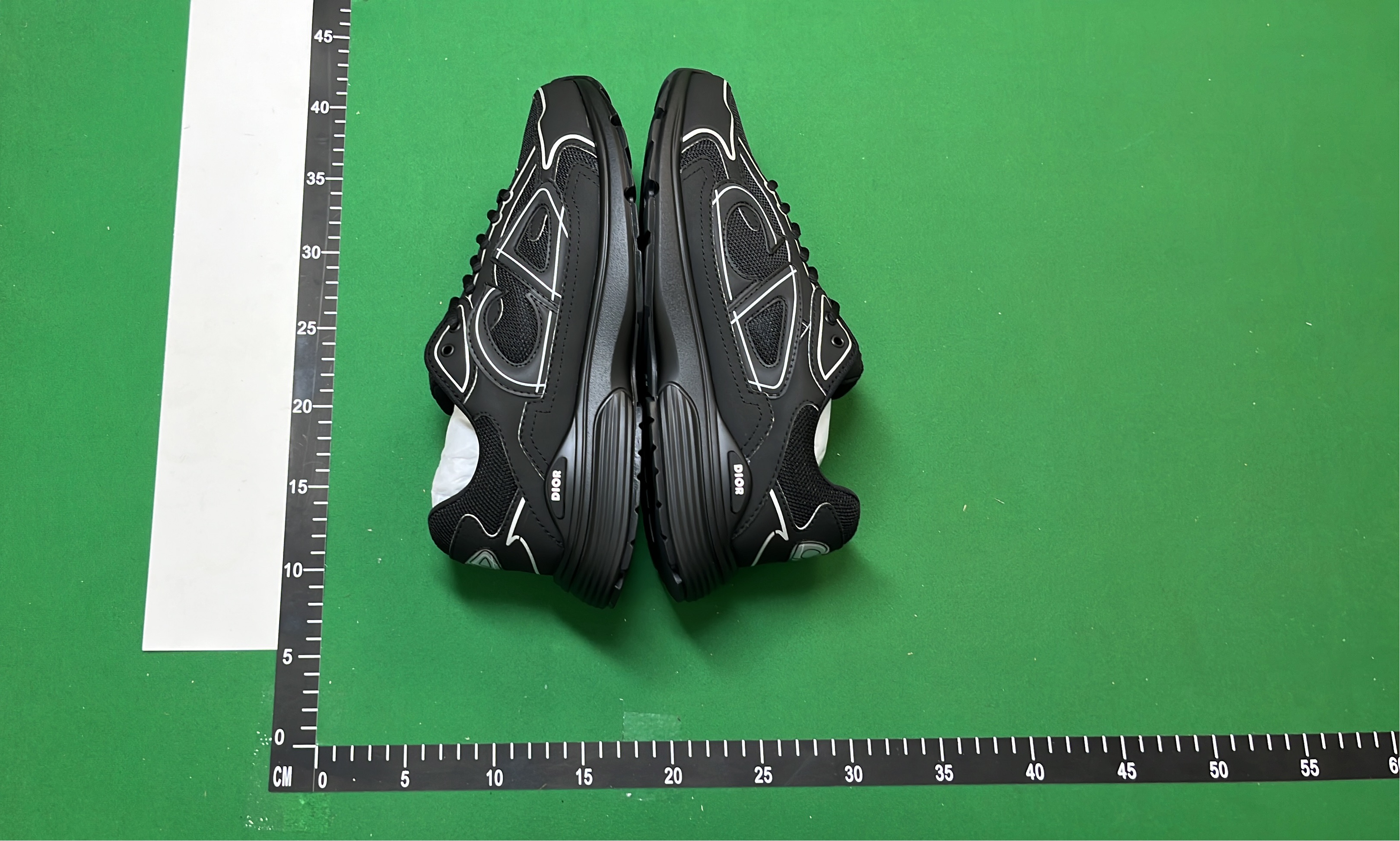 Dior Black and White Outline Sneakers
