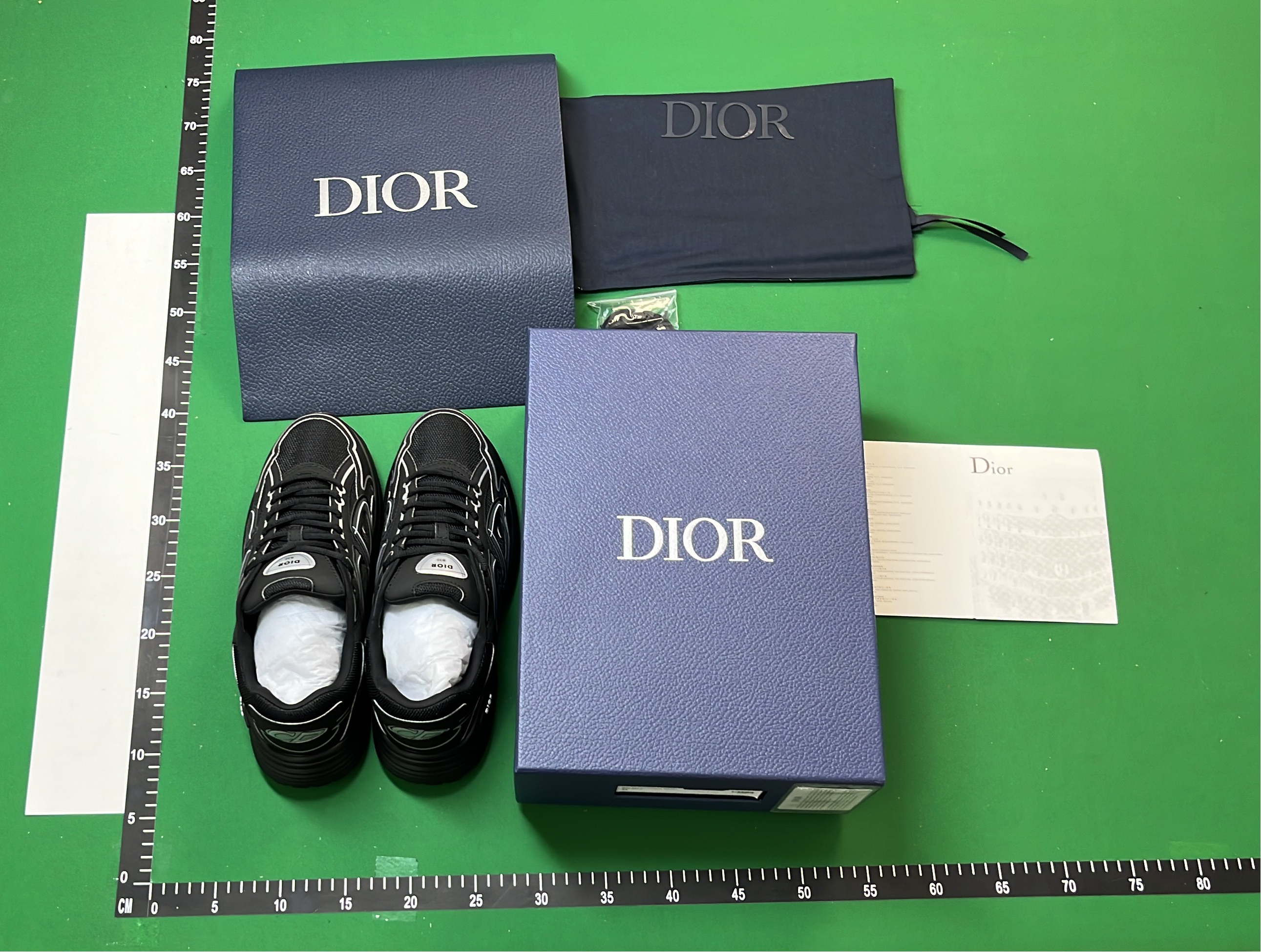 Dior Black and White Outline Sneakers