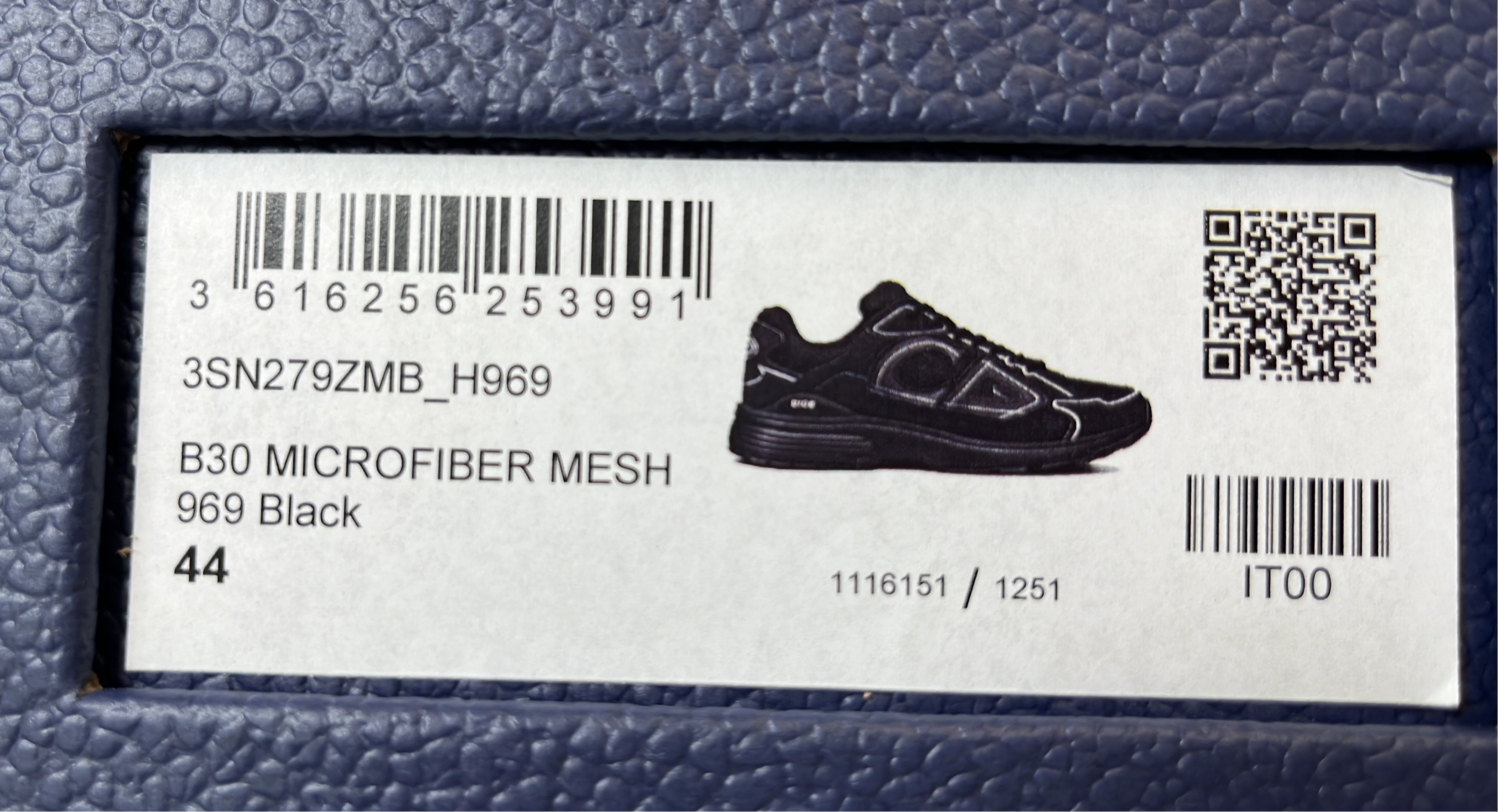 Dior Black and White Outline Sneakers