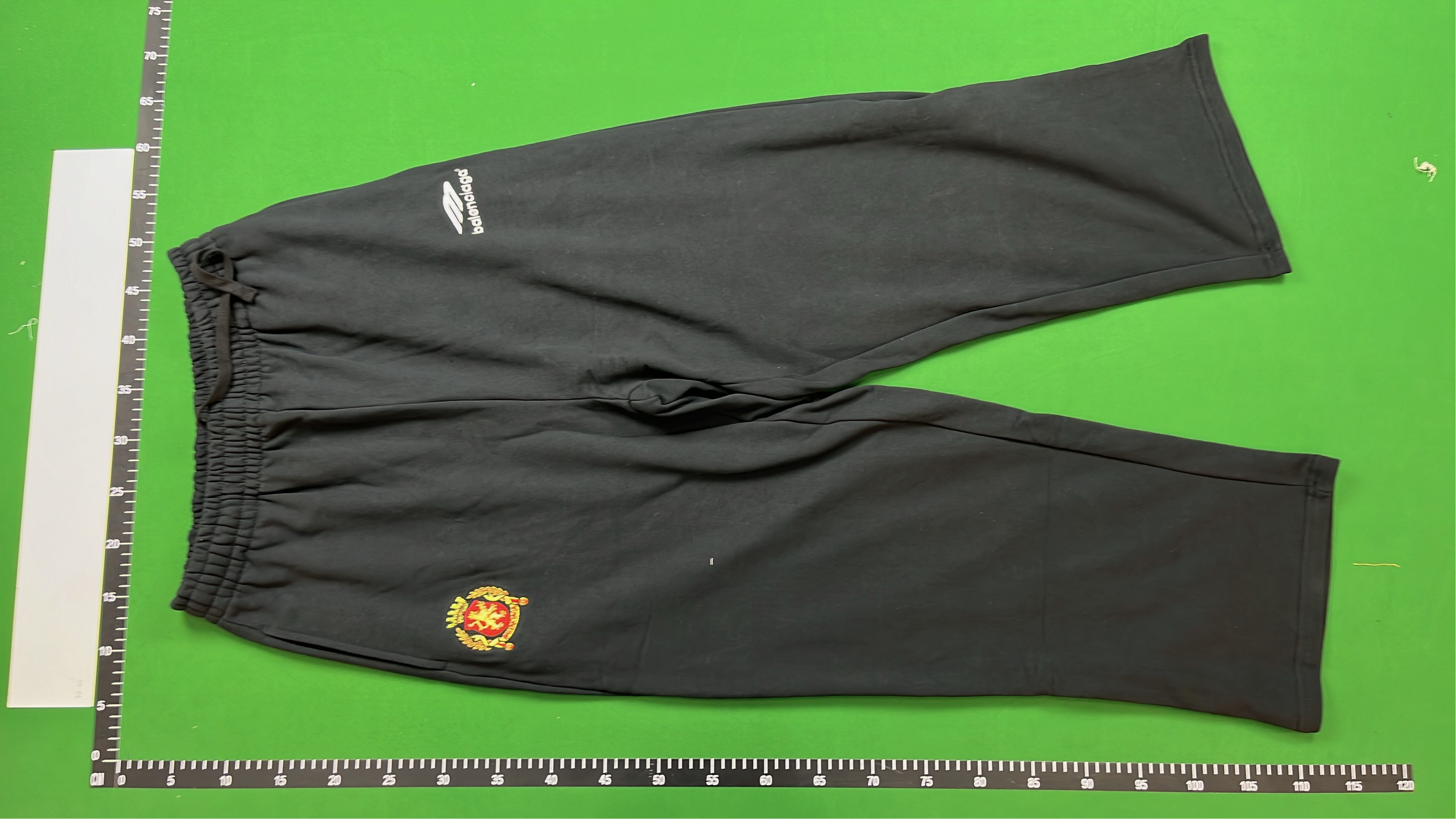 Black Elastic Waist Shorts with White Trim