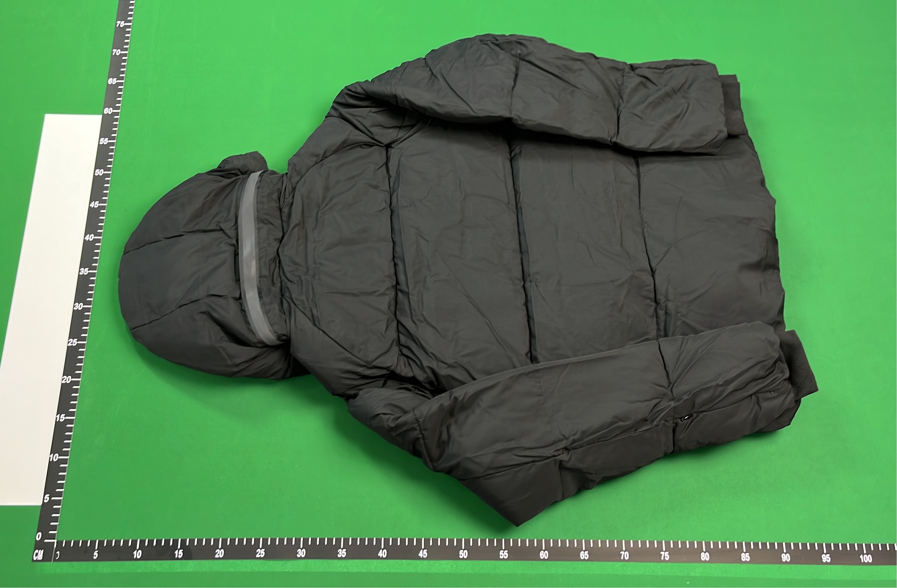 Neon Blue Hooded Puffer Jacket