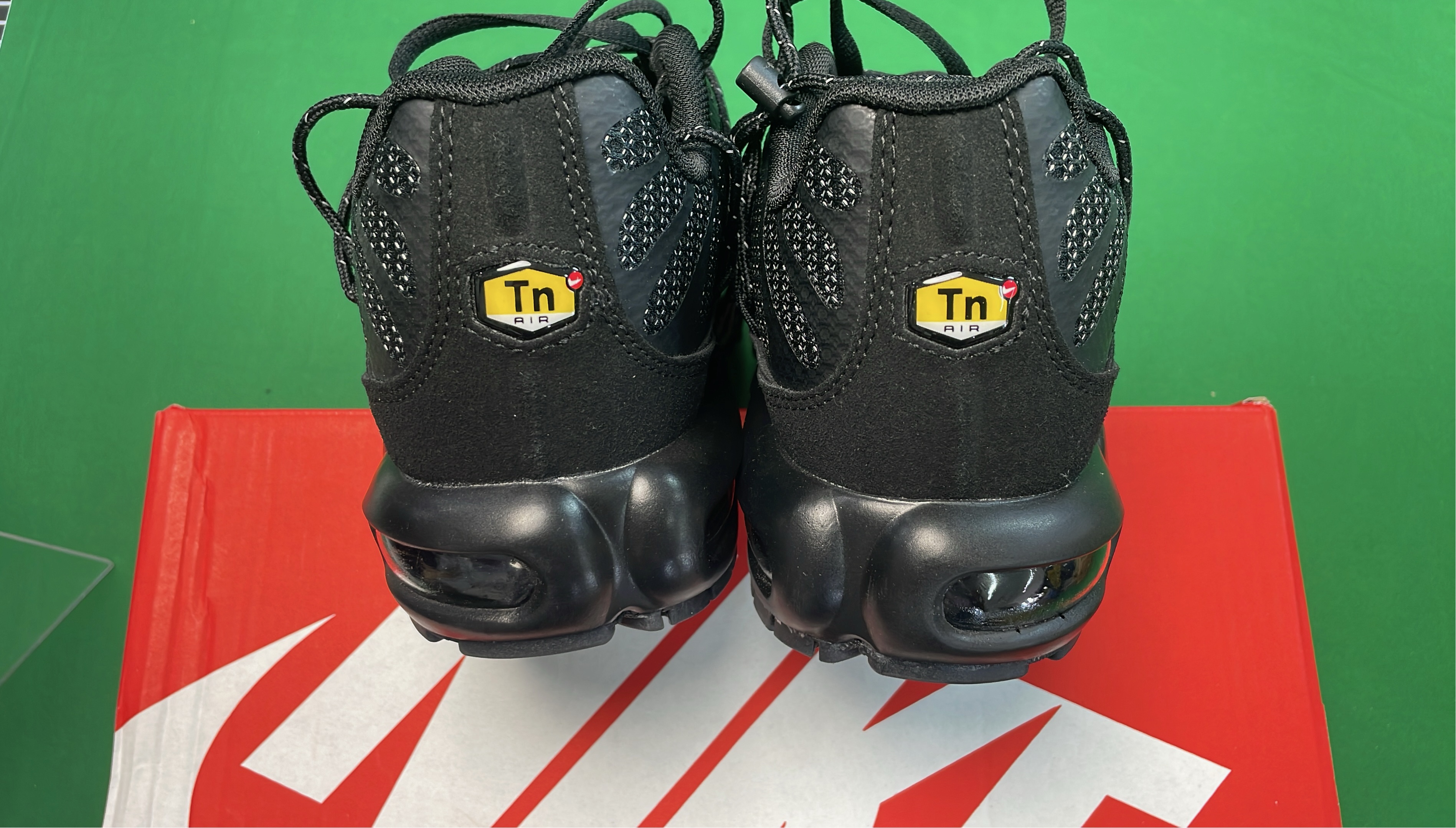 Nike Air Max Plus Black Mesh Sneakers