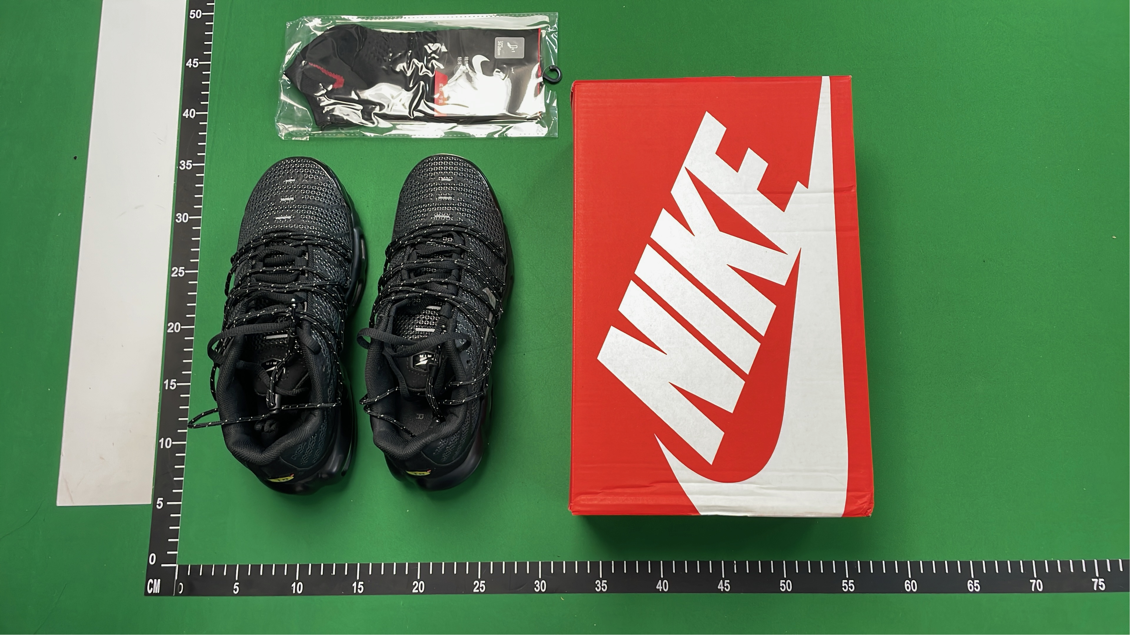 Nike Air Max Plus Black Mesh Sneakers