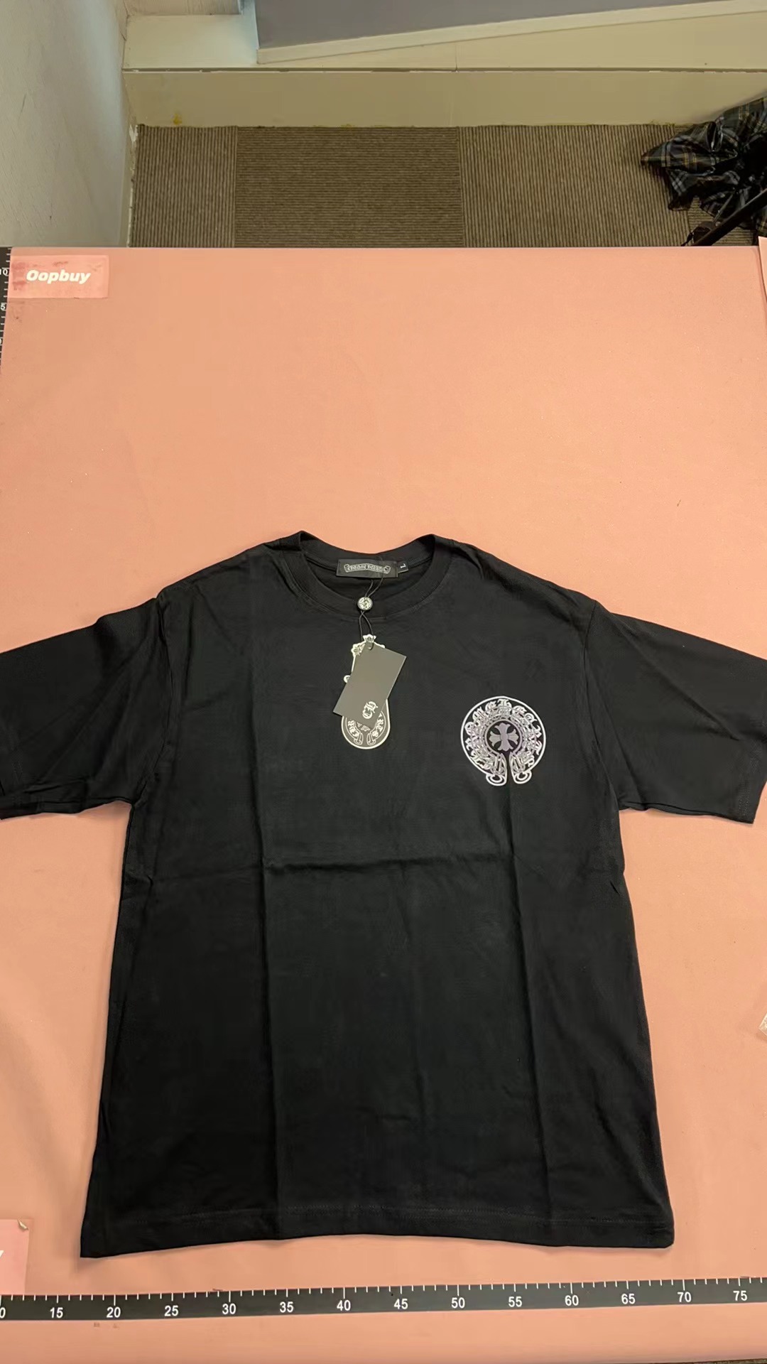 Holographic Logo T-Shirt for Men - Black Design