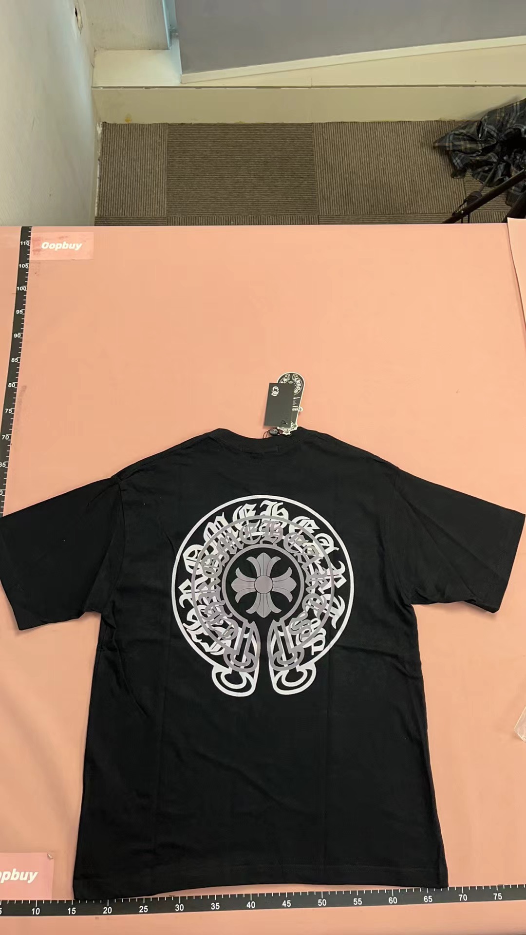 Holographic Logo T-Shirt for Men - Black Design