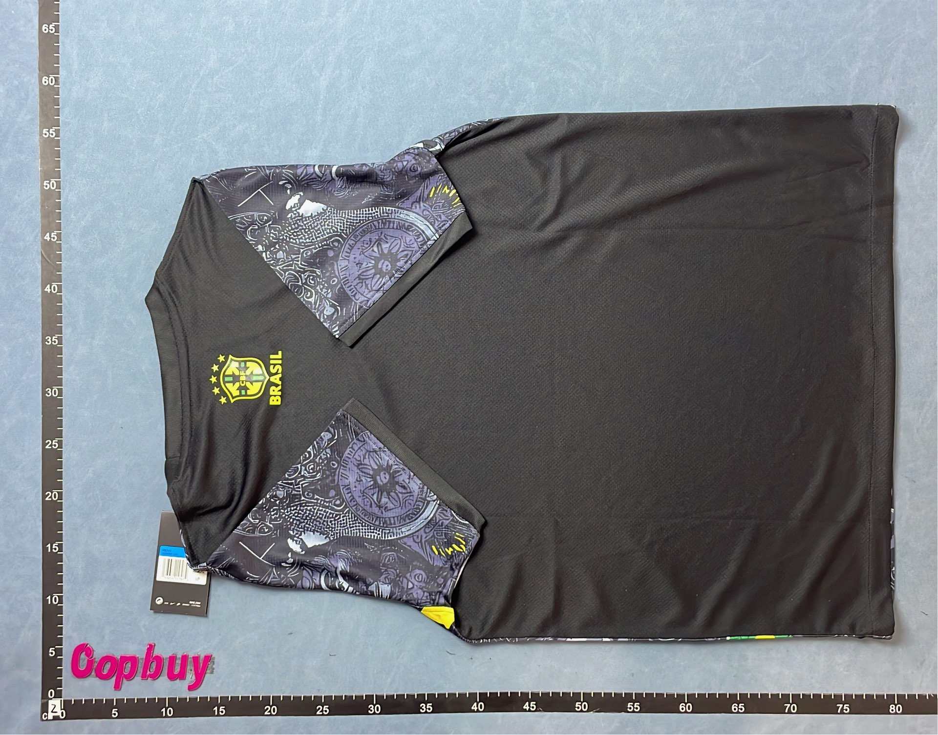 Brazil National Team Jersey - Black Artistic Design T-Shirt