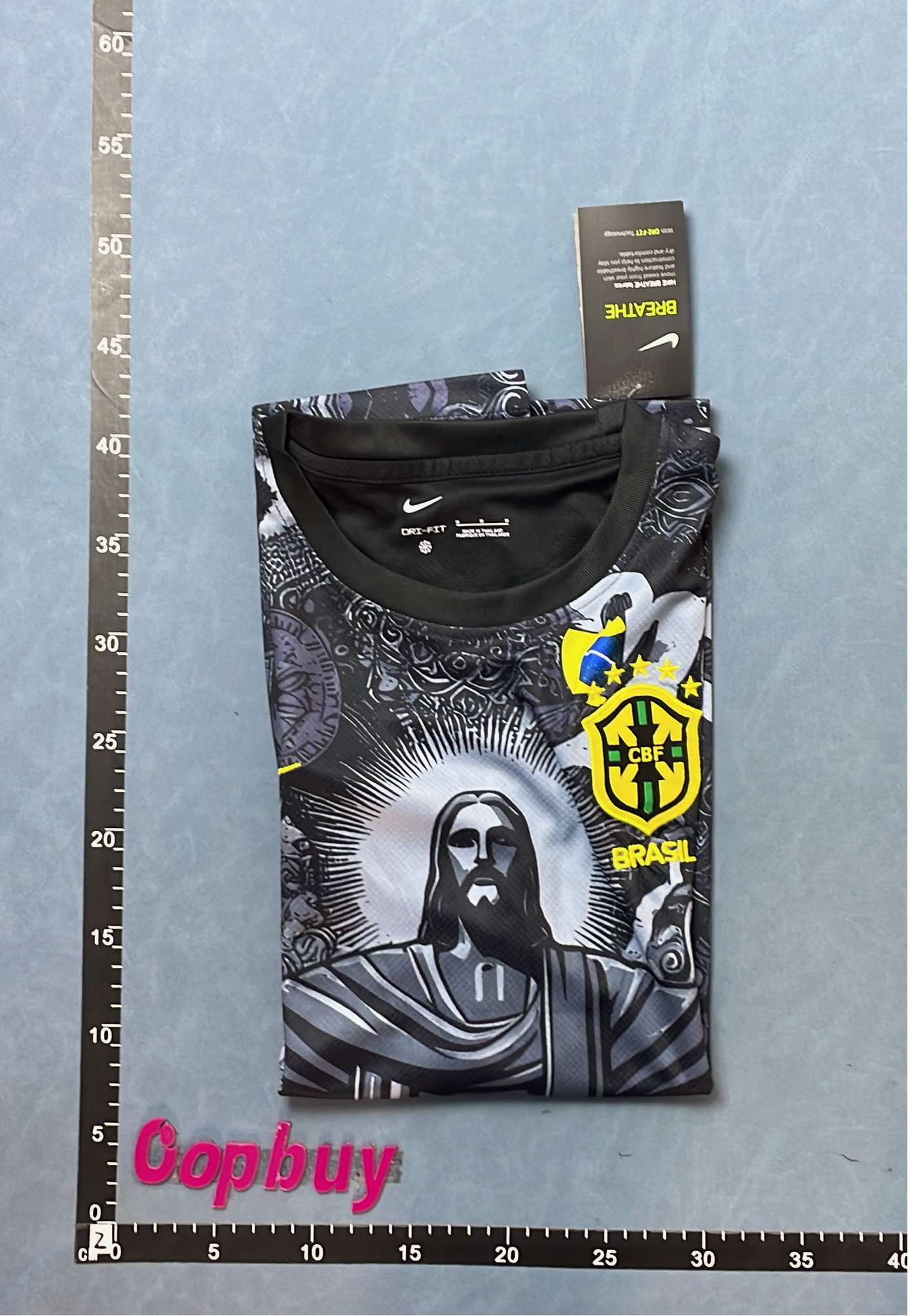 Brazil National Team Jersey - Black Artistic Design T-Shirt