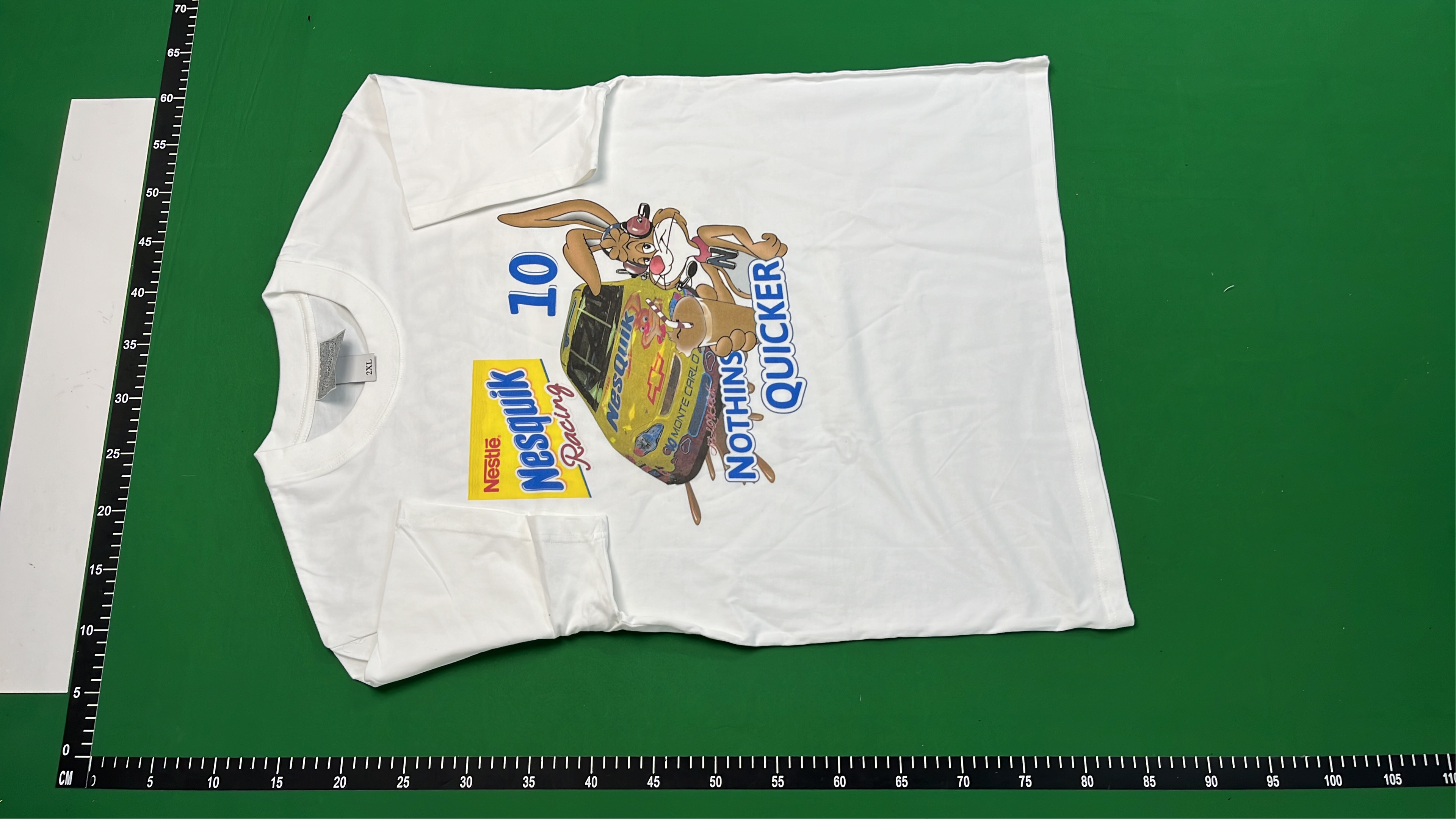 Nesquik Racing T-Shirt with Bunny and Monte Carlo Car Design