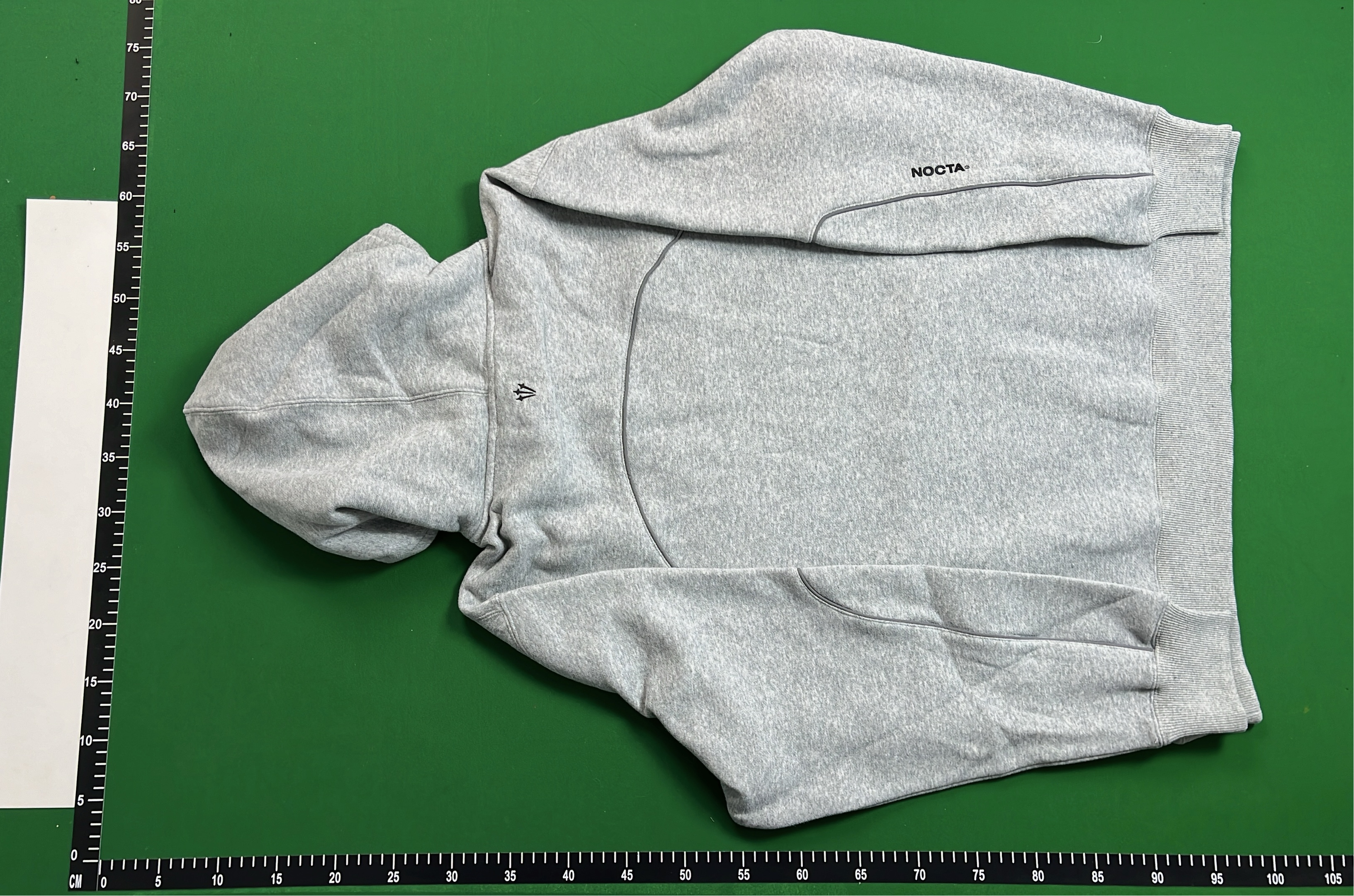 Nike Gray Hoodie with Swoosh Logo and Pocket