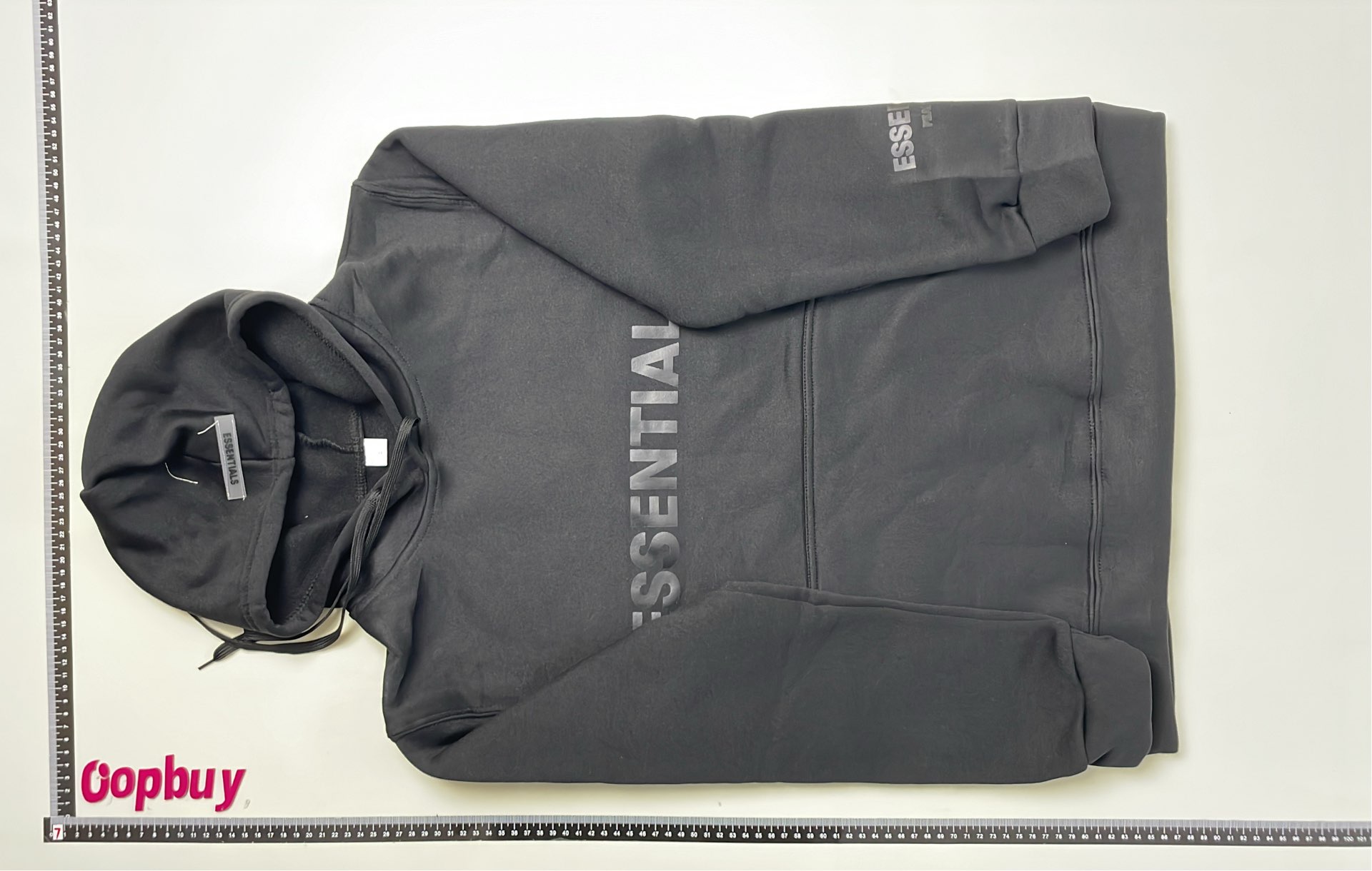 Essentials Black Hoodie - Men's Oversized Sweatshirt