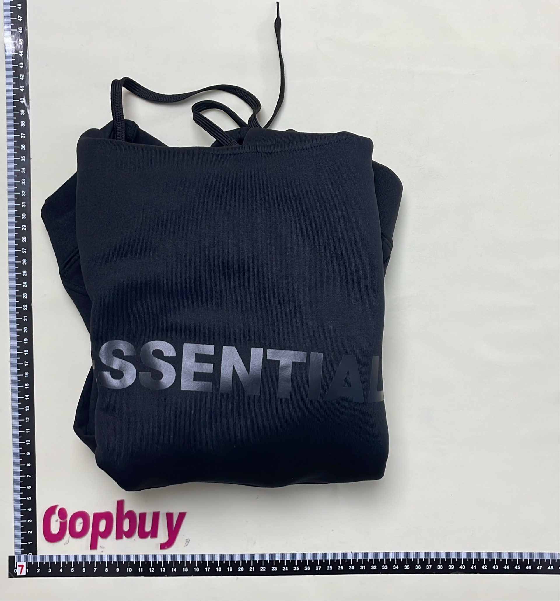 Essentials Black Hoodie - Men's Oversized Sweatshirt