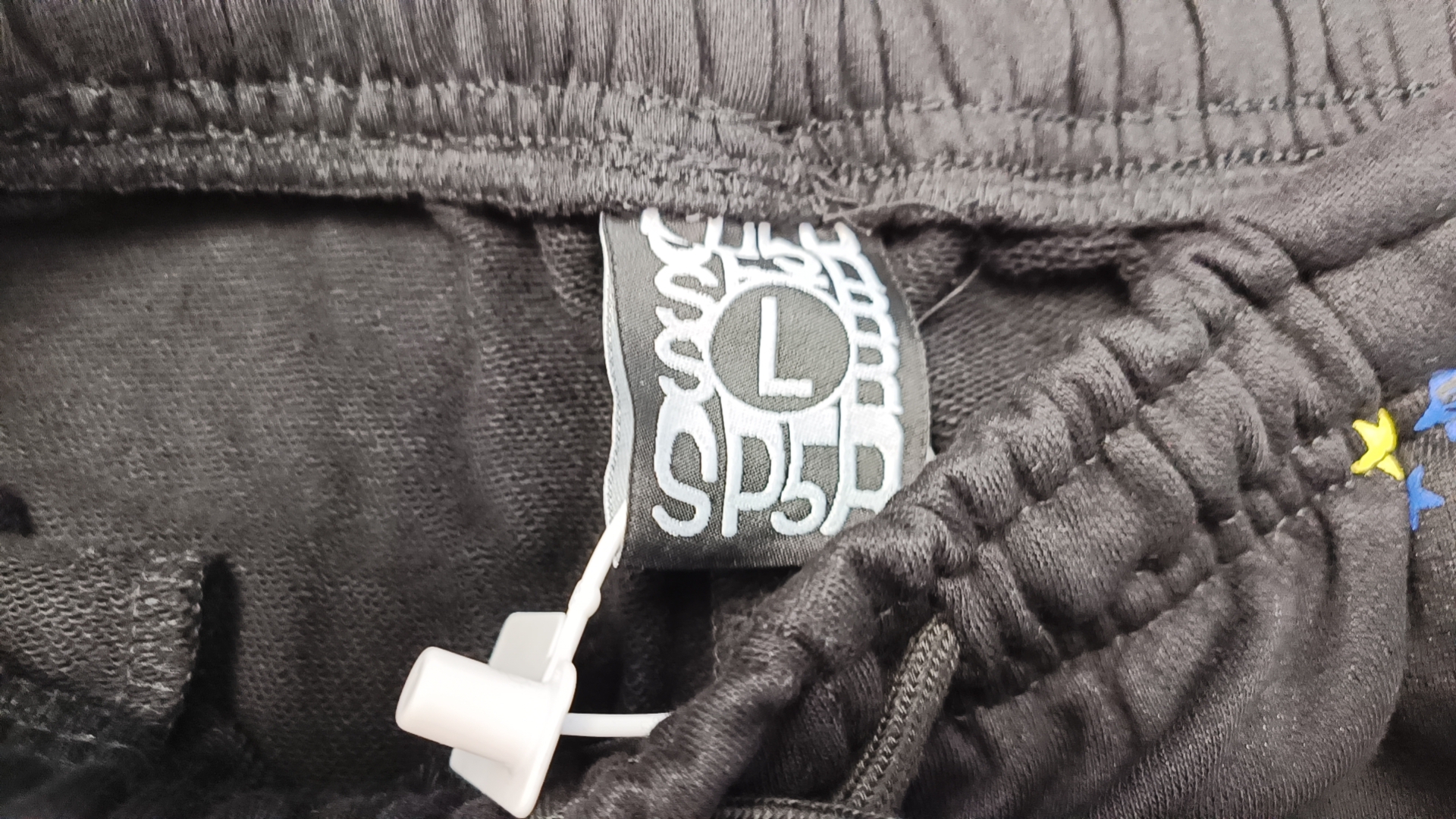 SP5DER Star Print Hoodie Grey Oversized Sweatshirt