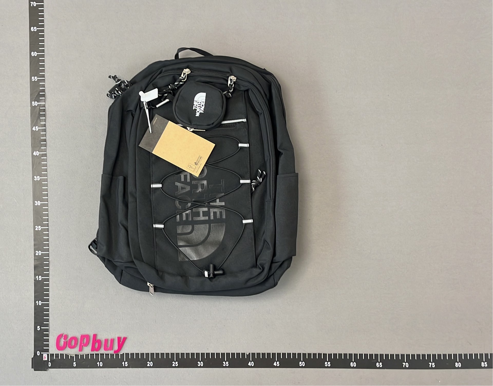 The North Face Black Backpack with Tote Bag Set