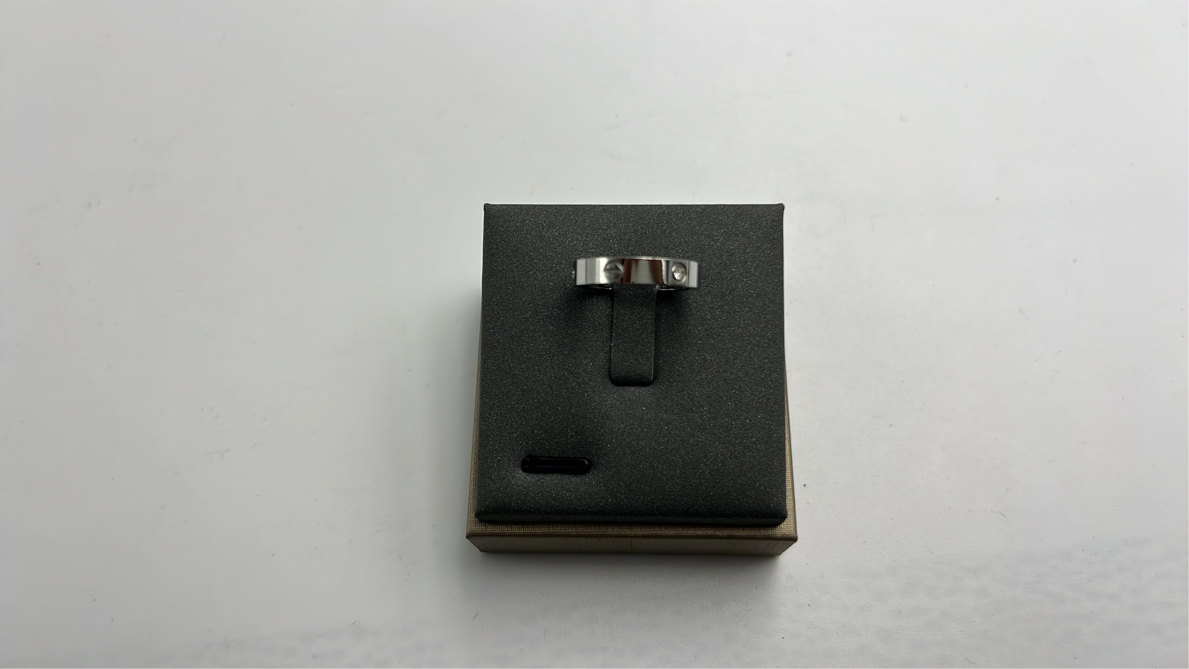 Cartier Love Ring in Gold and Platinum with Diamond