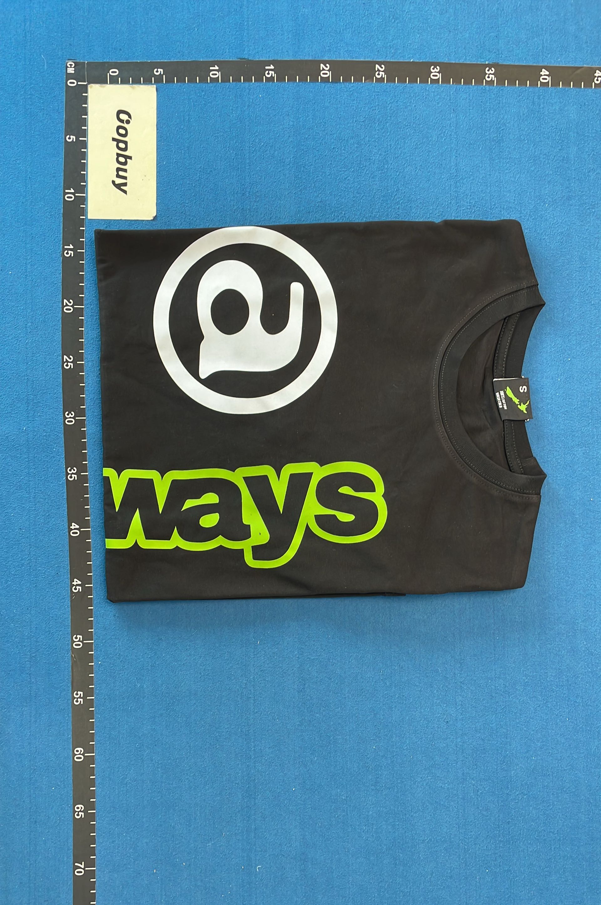 Black Always Logo T-Shirt with Neon Green Text