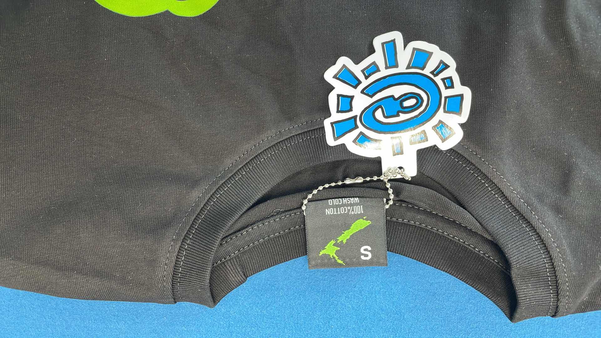 Black Always Logo T-Shirt with Neon Green Text