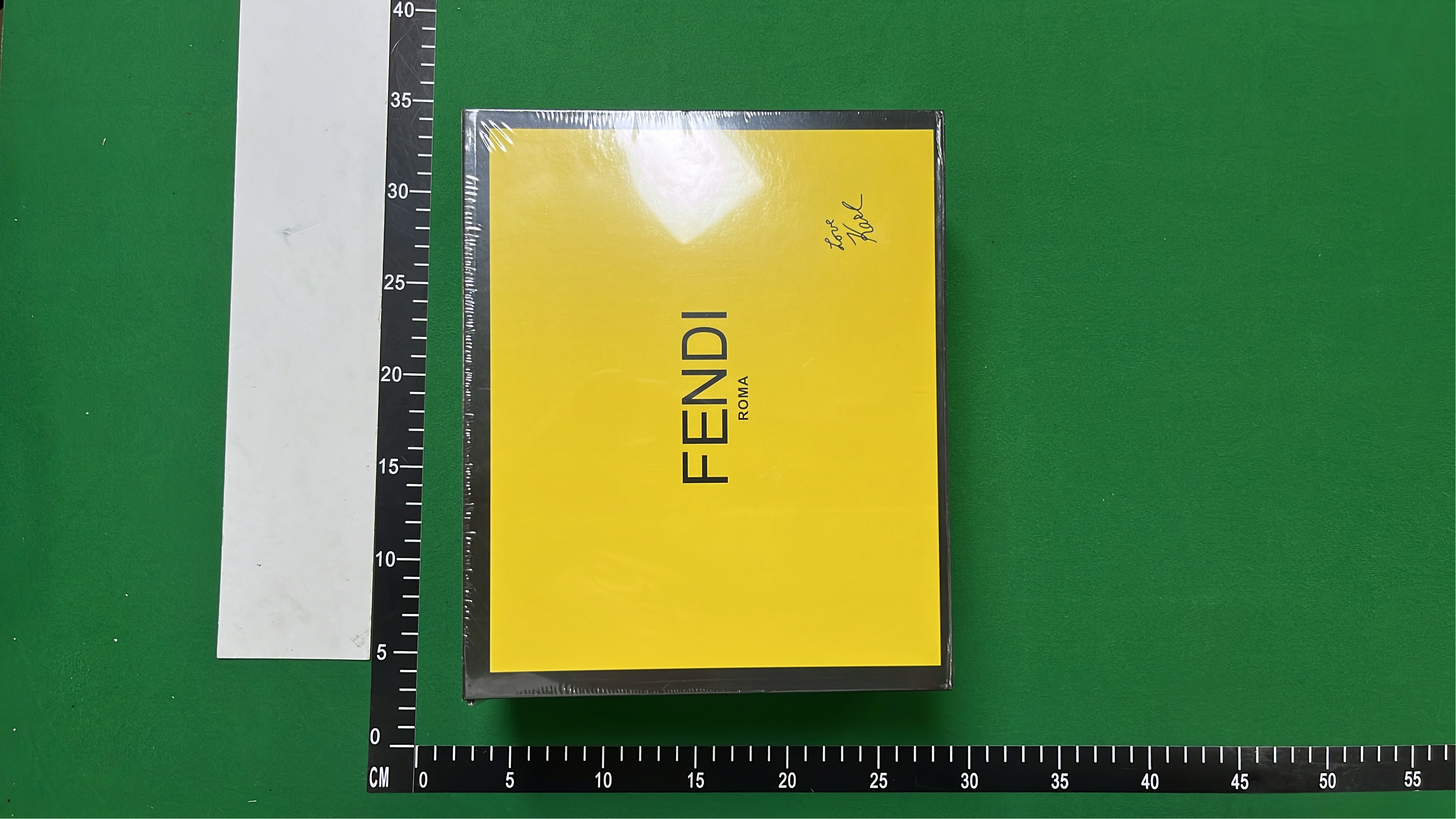 FENDI Black and Yellow FF Logo Crossbody Bag