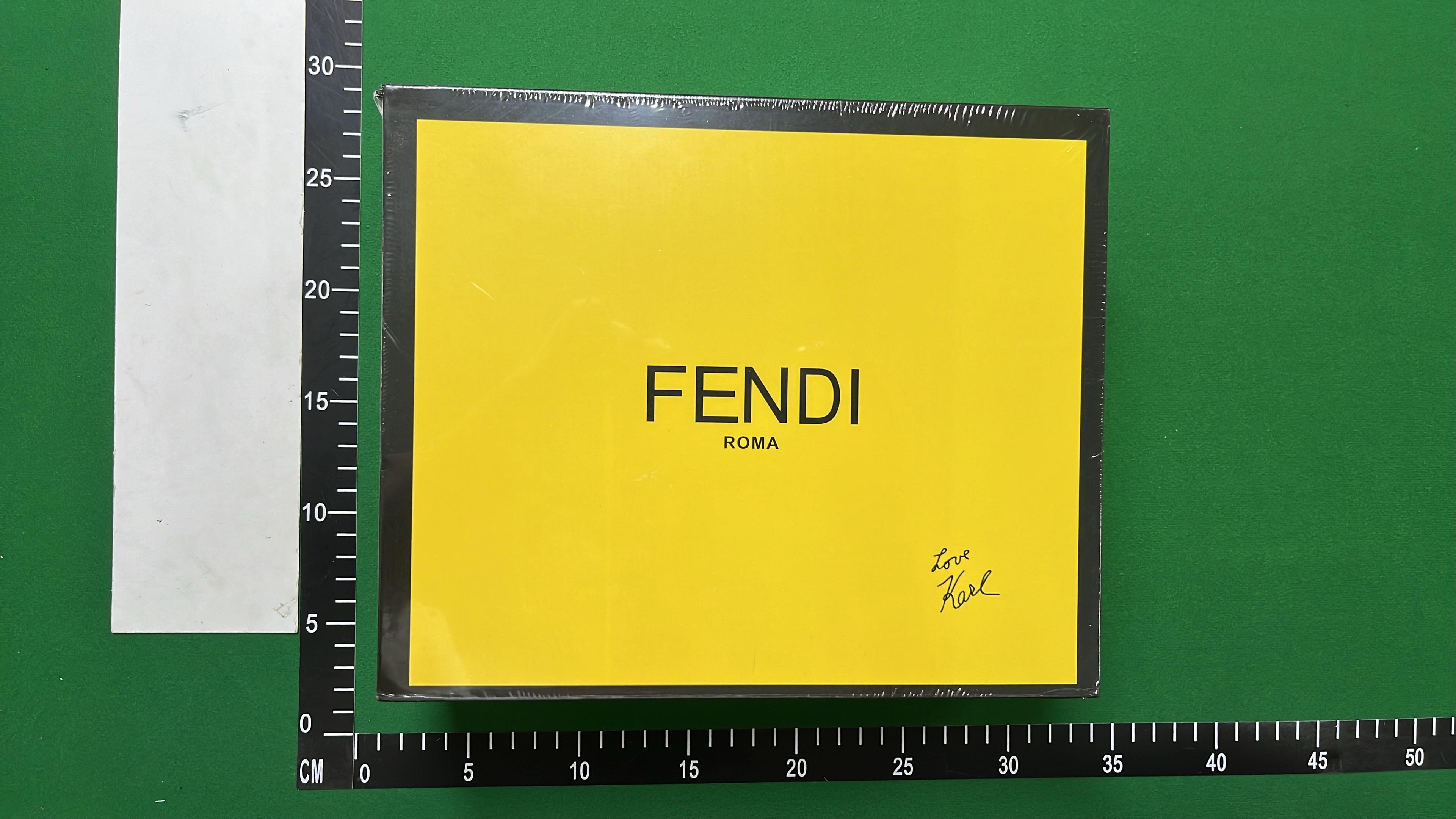 FENDI Black and Yellow FF Logo Crossbody Bag