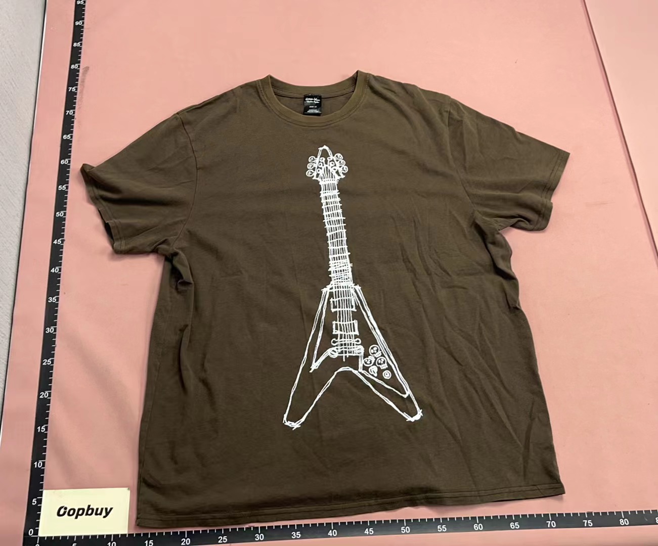 Vintage Guitar Print T-Shirt