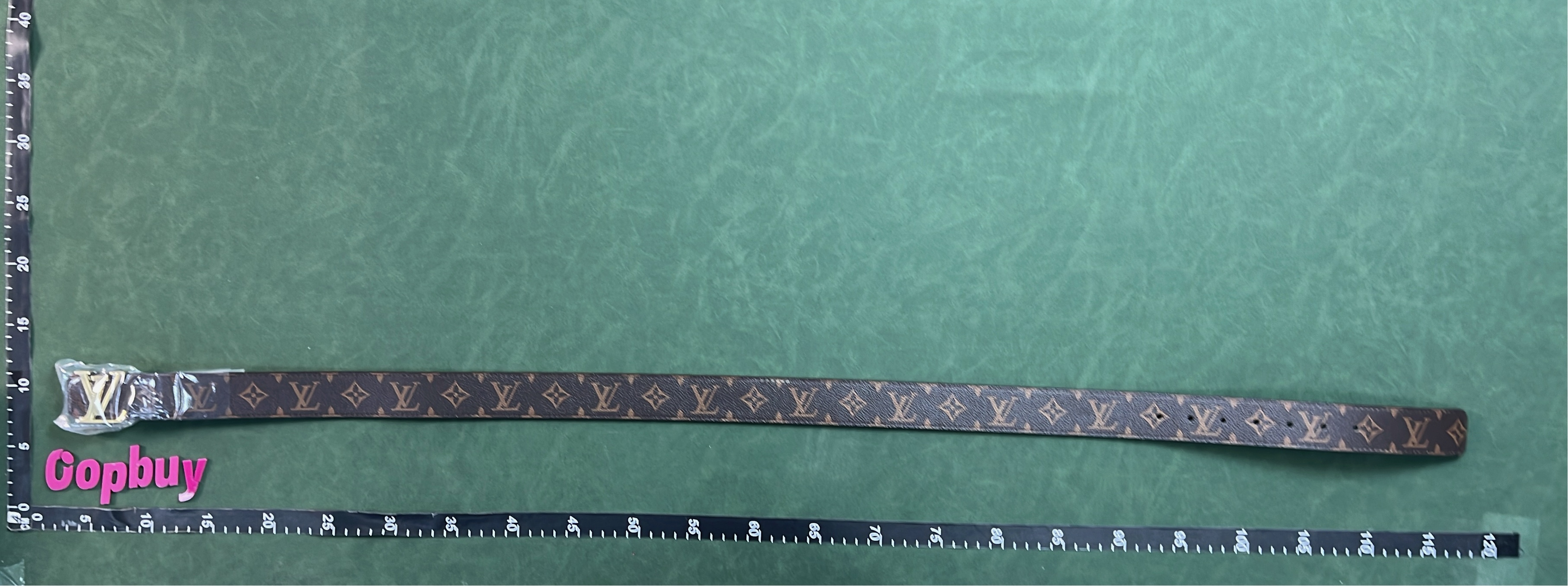 LV Damier Graphite Belt with Gold Silver Black Buckle