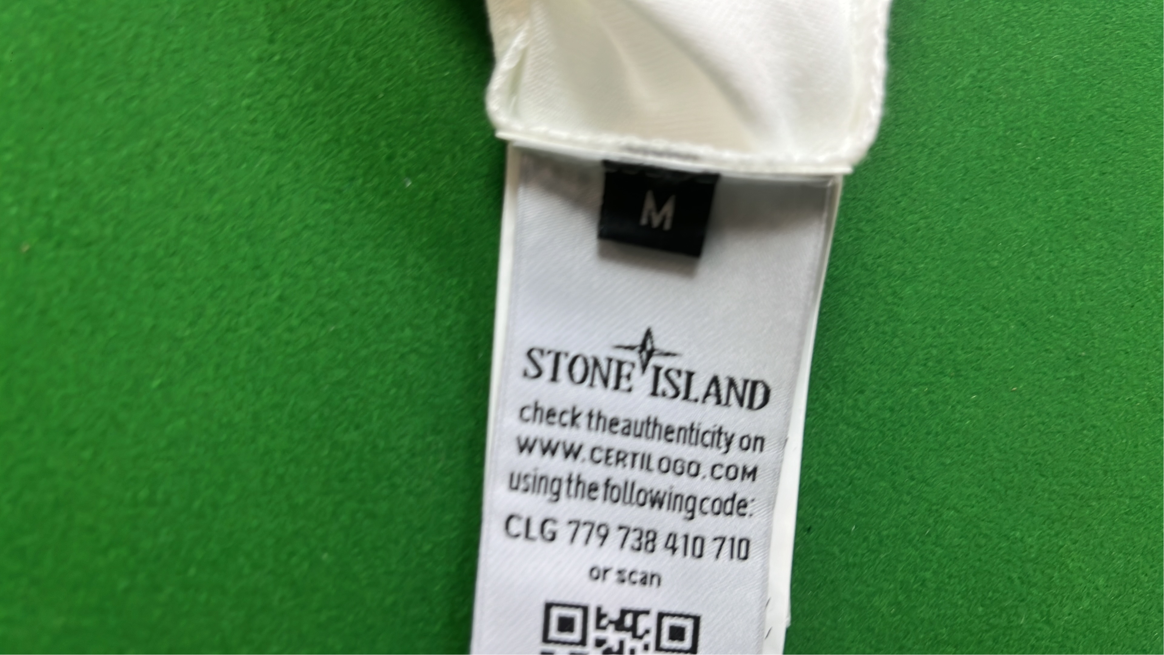 Stone Island White T-Shirt with Compass Logo
