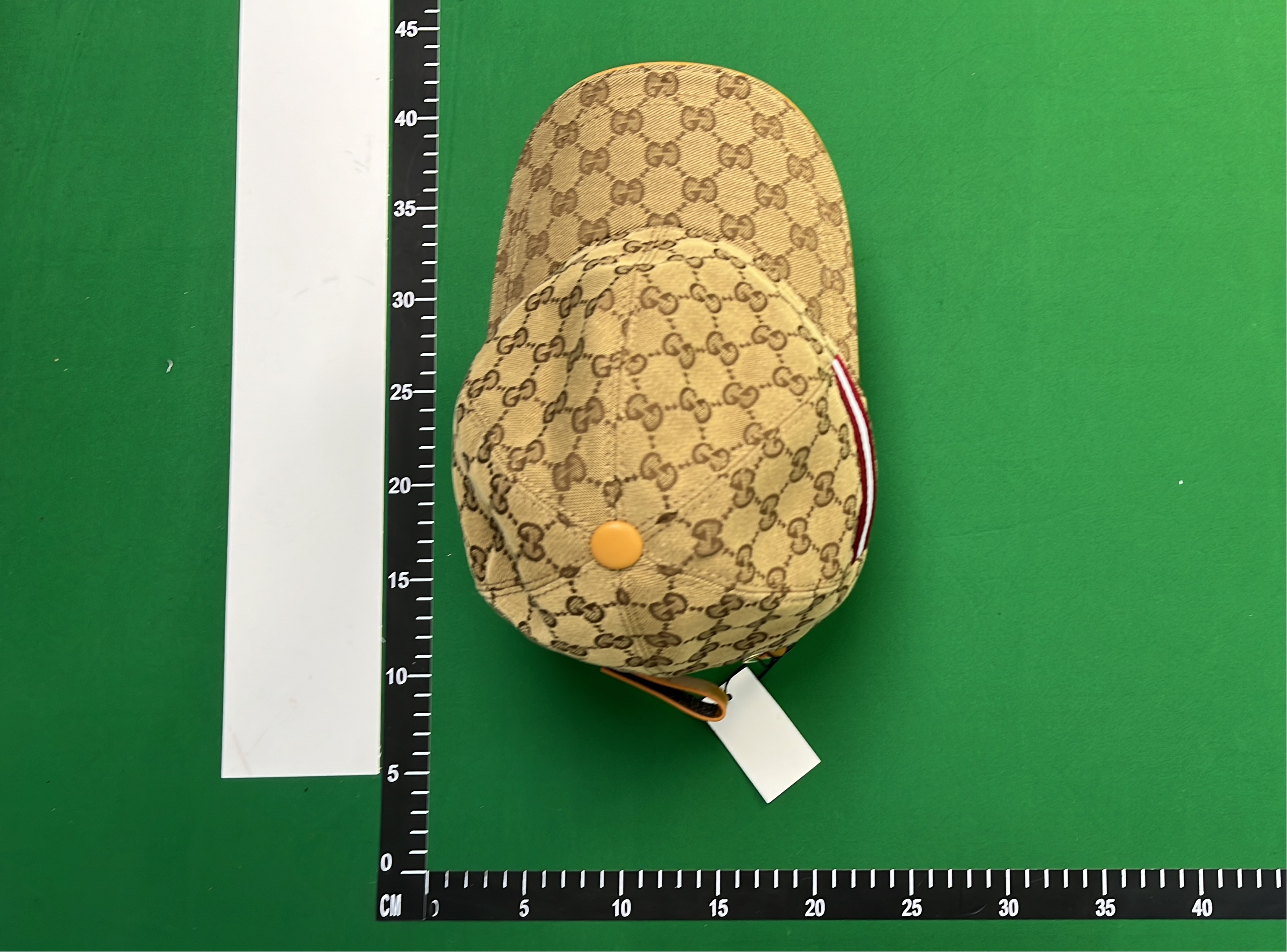 Gucci White GG Monogram Baseball Cap