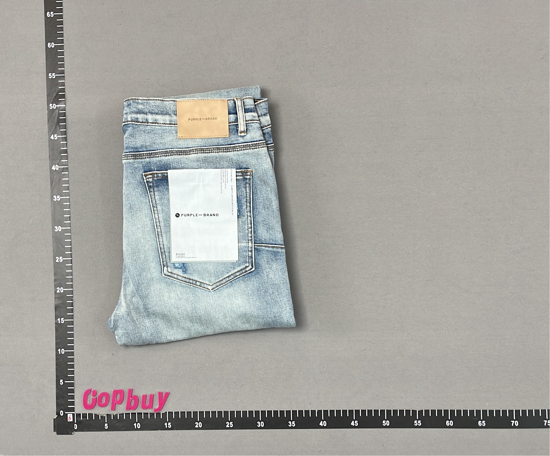 Purple Distressed Denim Jeans for Men