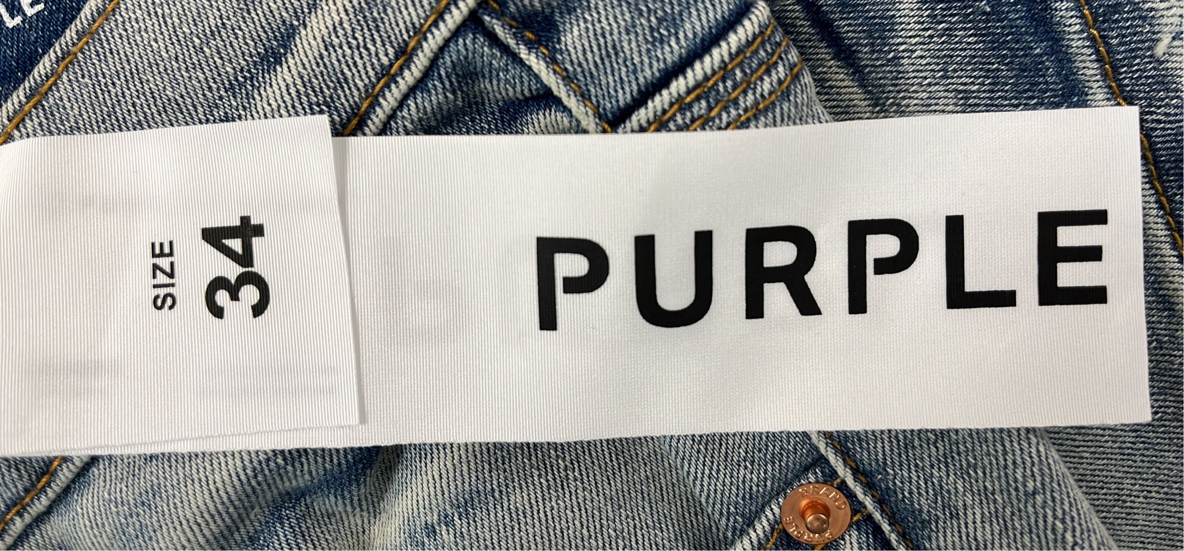 Purple Distressed Denim Jeans for Men